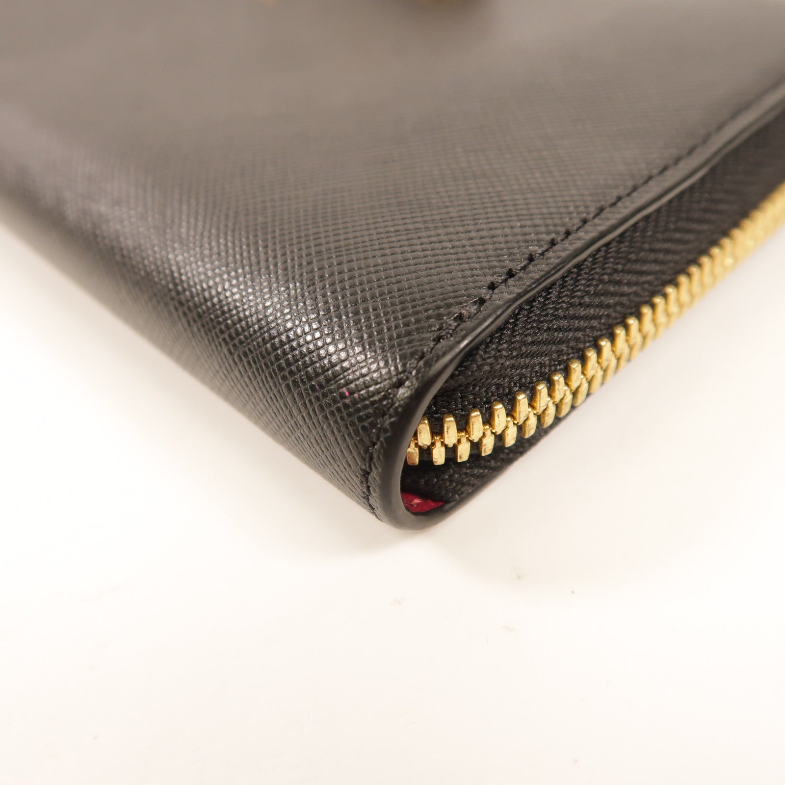 MCM 牛皮皮革Zipper Long Wallet金扣長錢包