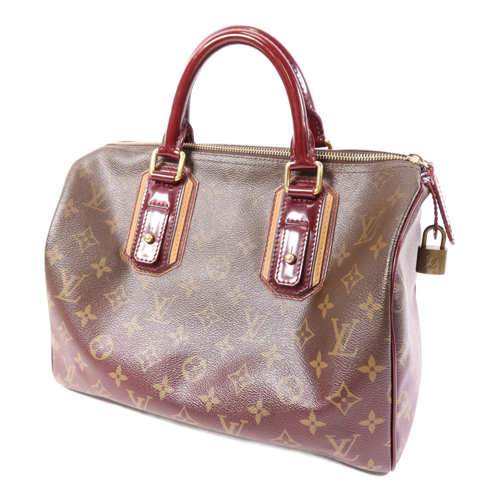 LOUIS VUITTON Monogram Mirage Speedy 30金扣手挽袋