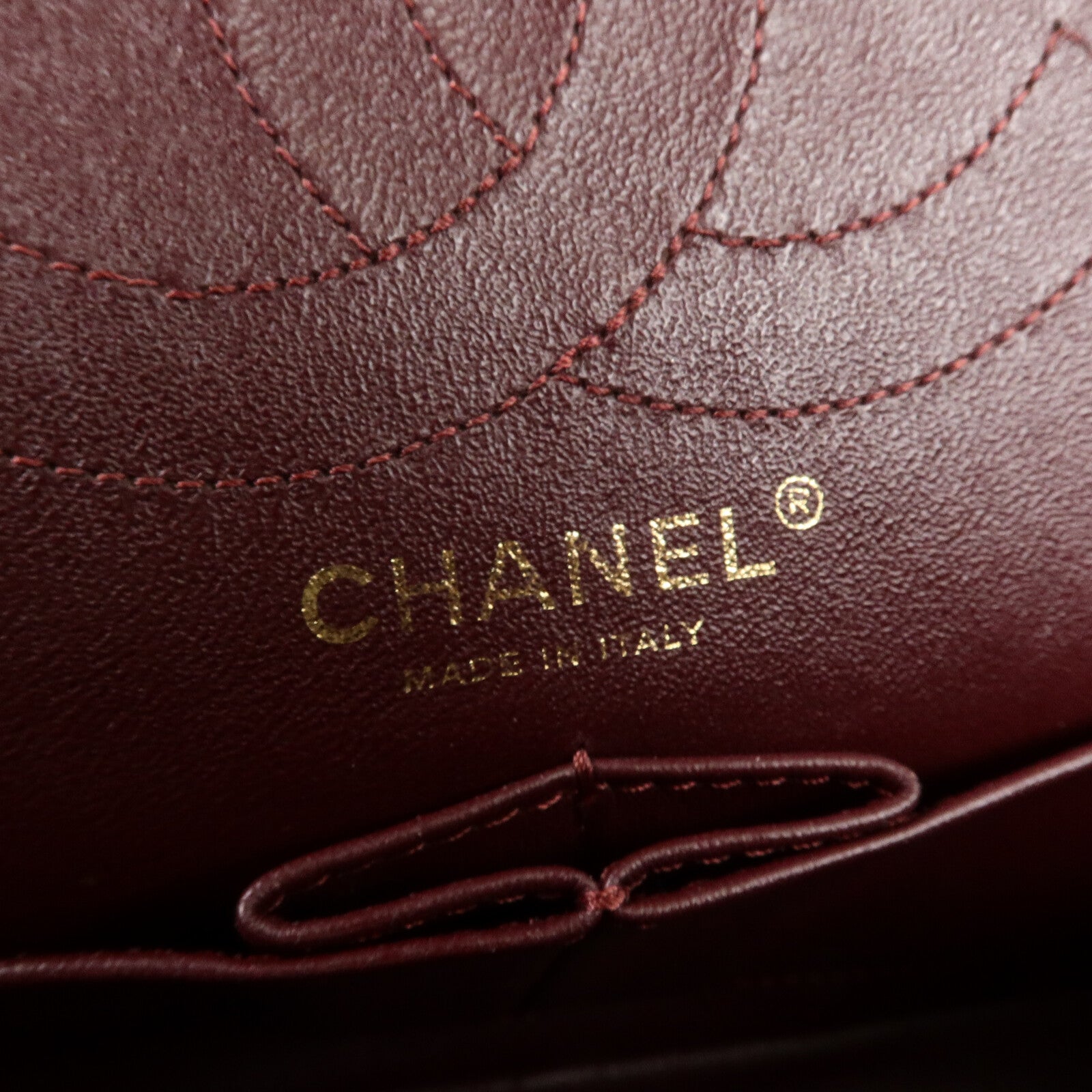 CHANEL 牛皮皮革2.55 Medium鏈帶肩背袋