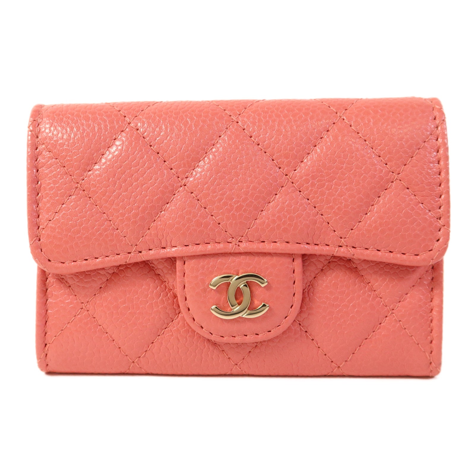CHANEL 牛皮皮革Card Case金扣卡片套