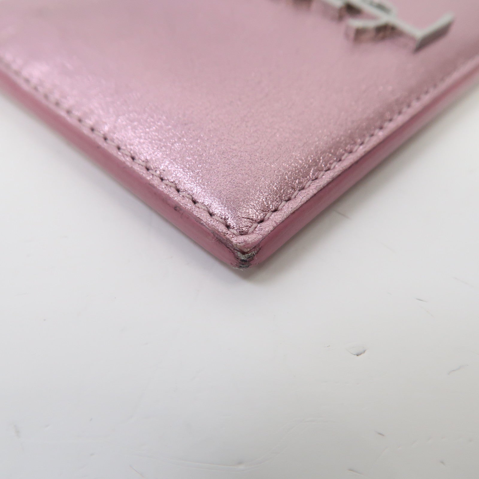 SAINT LAURENT 牛皮皮革Card Case卡片套紫色