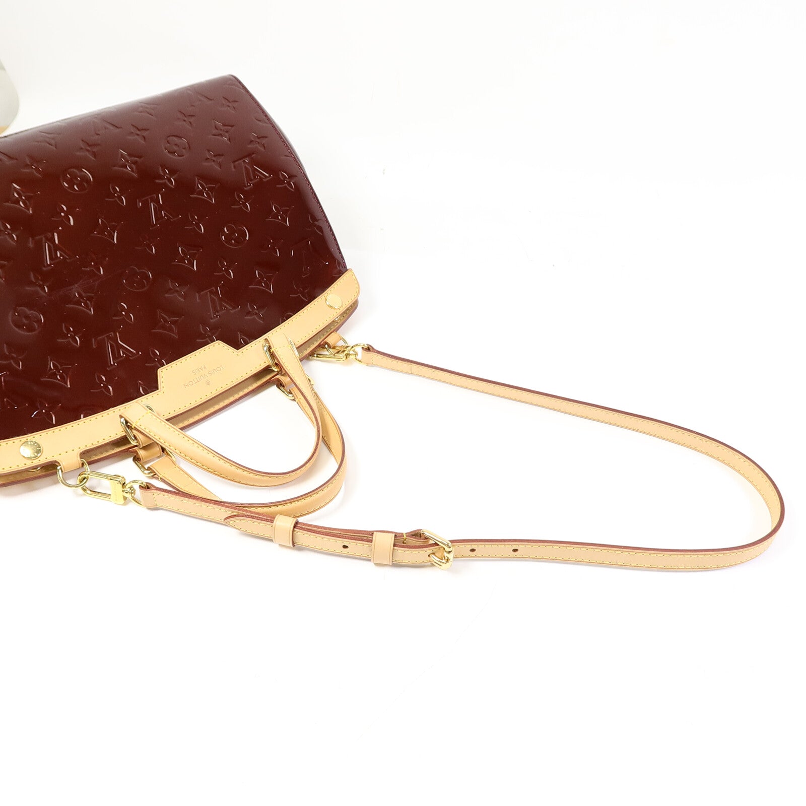 LOUIS VUITTON Vernis Brea MM金扣手挽肩背兩用袋
