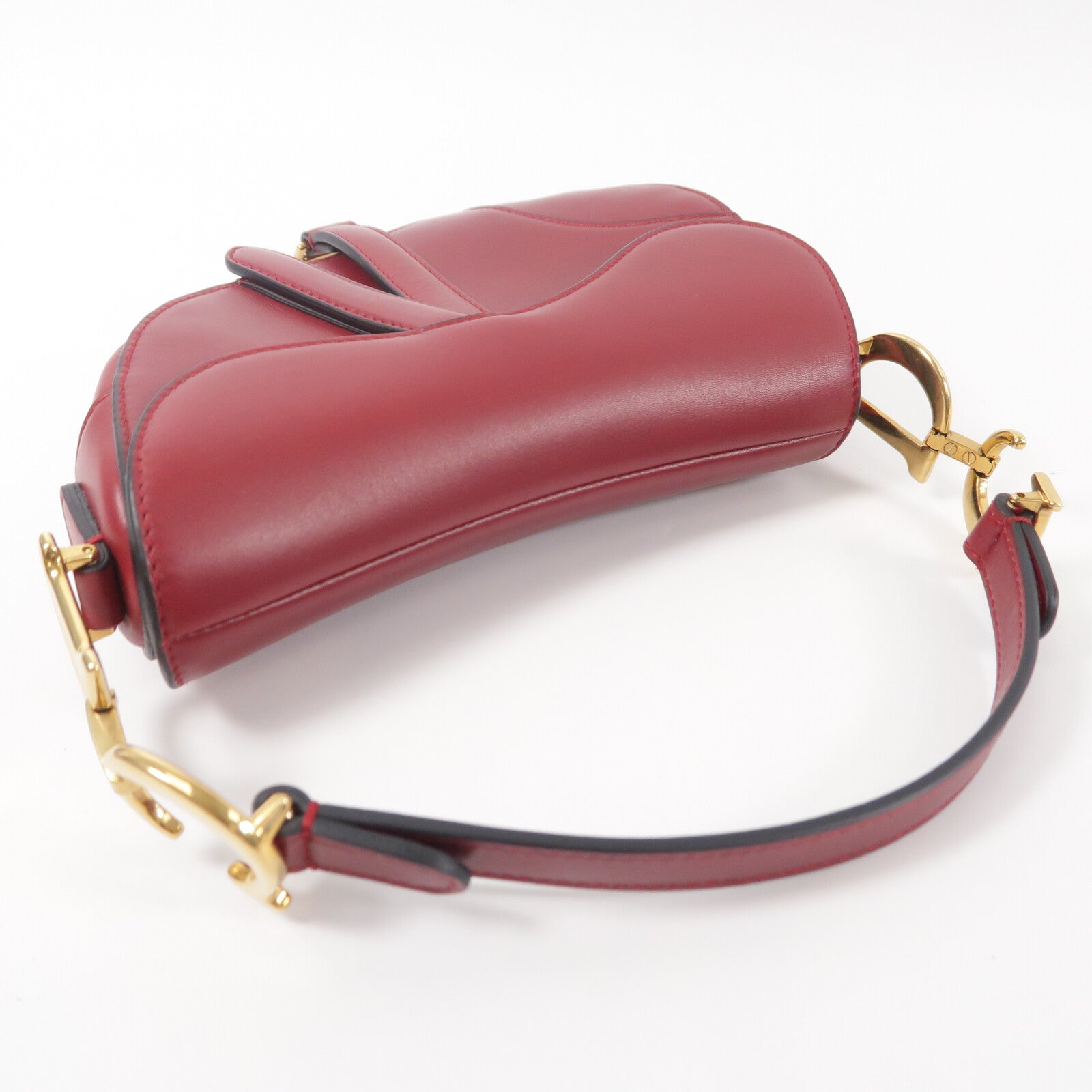 Dior 牛皮皮革Mini Saddle肩背袋