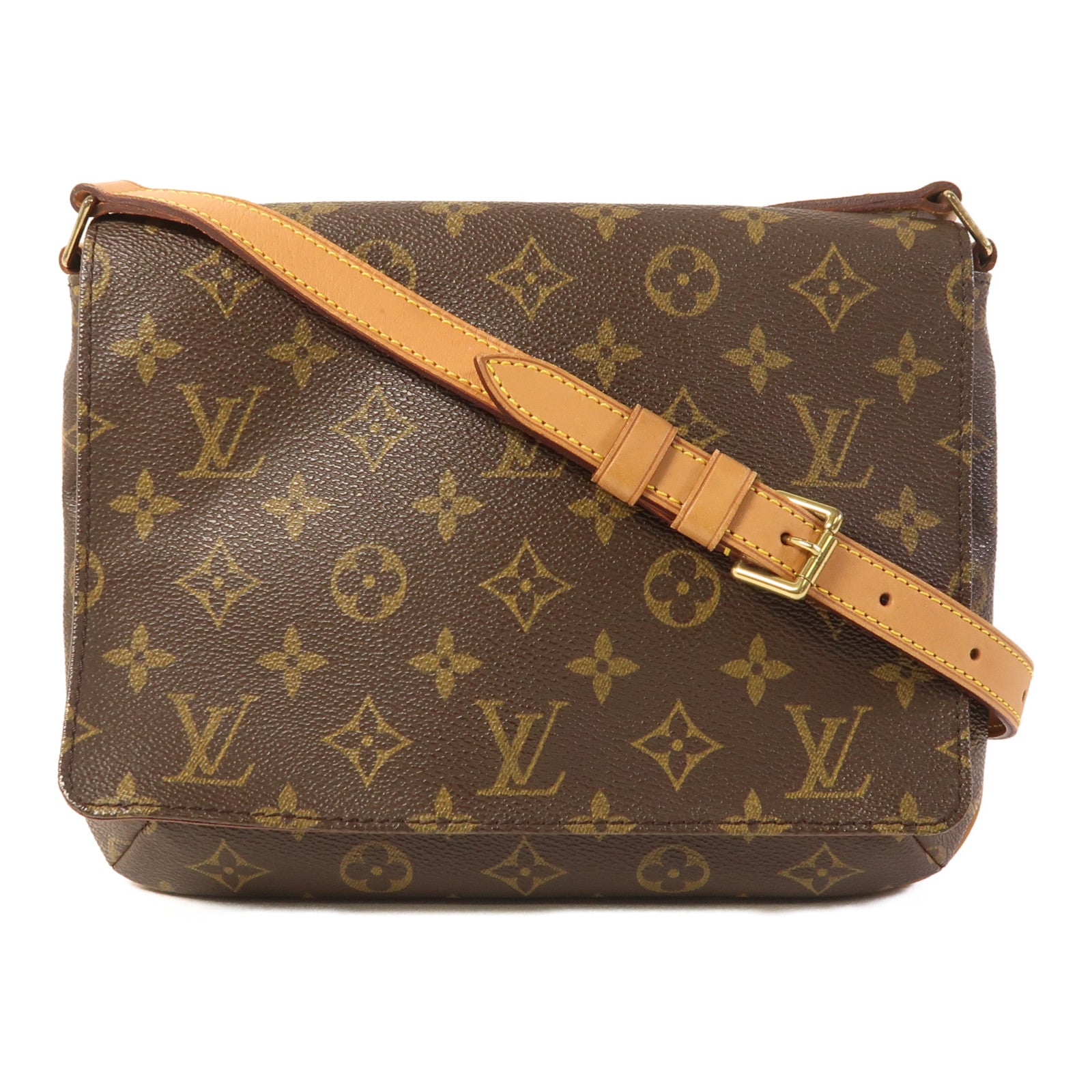 LOUIS VUITTON Monogram Musette Tango Long金扣肩背袋