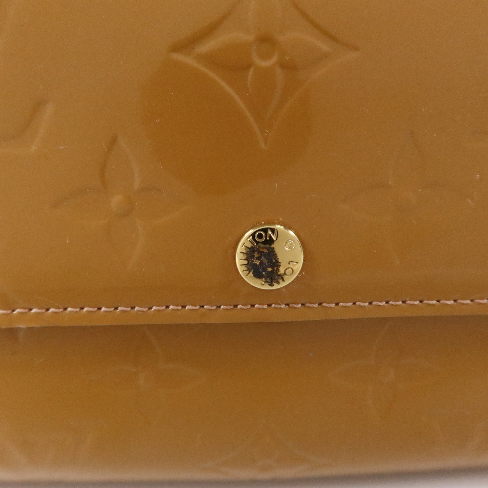 LOUIS VUITTON Monogram Vernis Sarah Long Wallet金扣長錢包