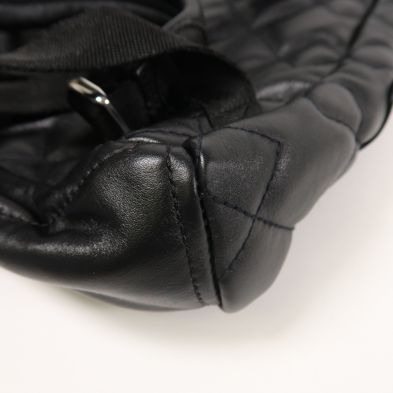MARC BY MARC JACOBS 羊皮皮革Backpack銀扣背包黑色