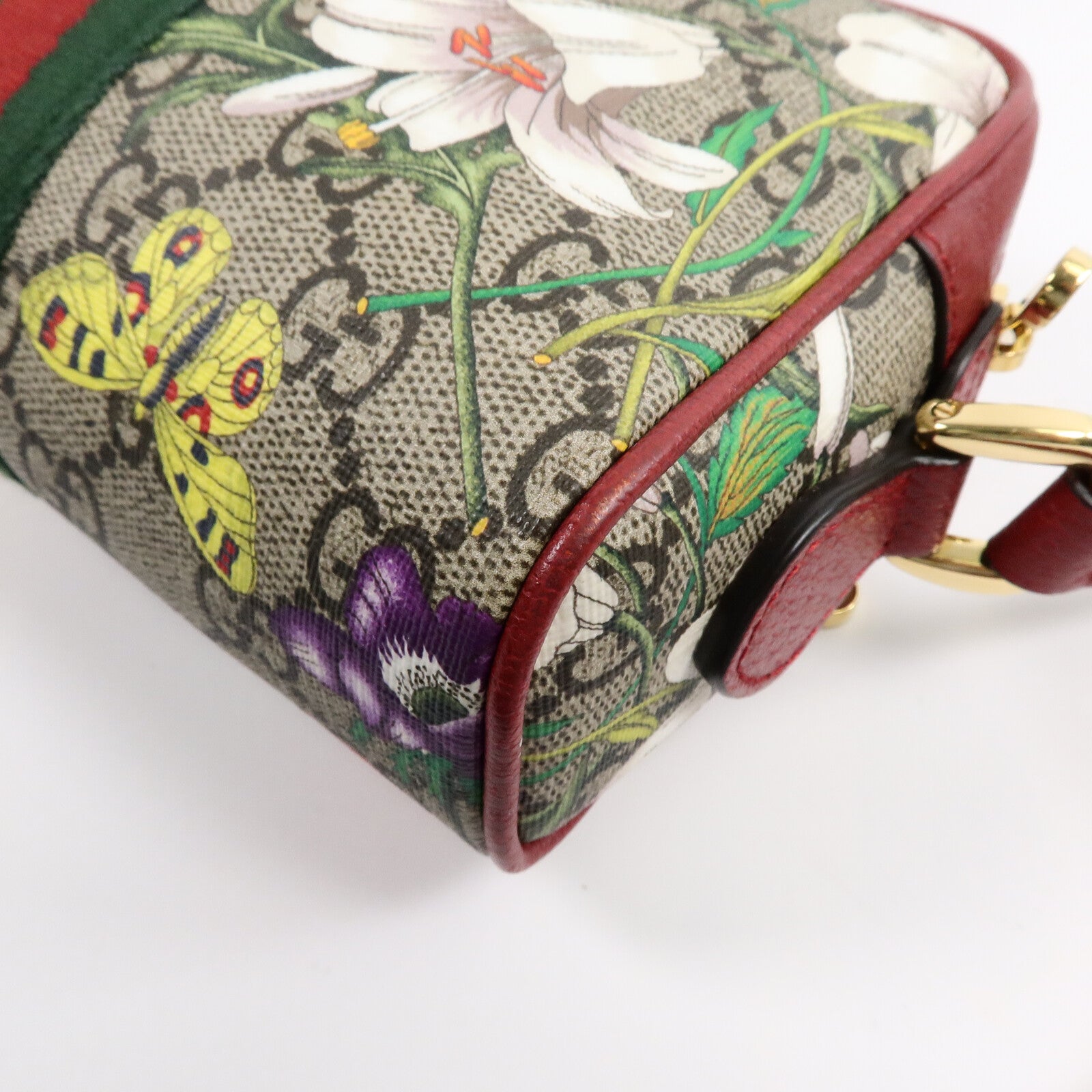 GUCCI 塗層帆布Ophidia GG Supreme Floral肩背袋
