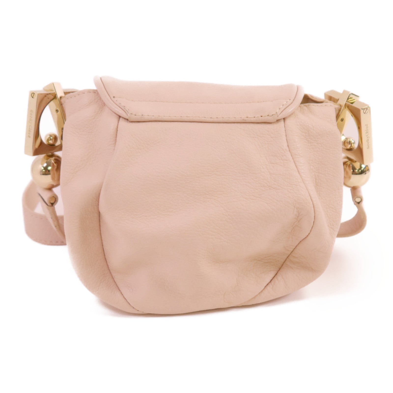 SEE BY CHLOE 牛皮皮革Shoulder Bag金扣肩背袋