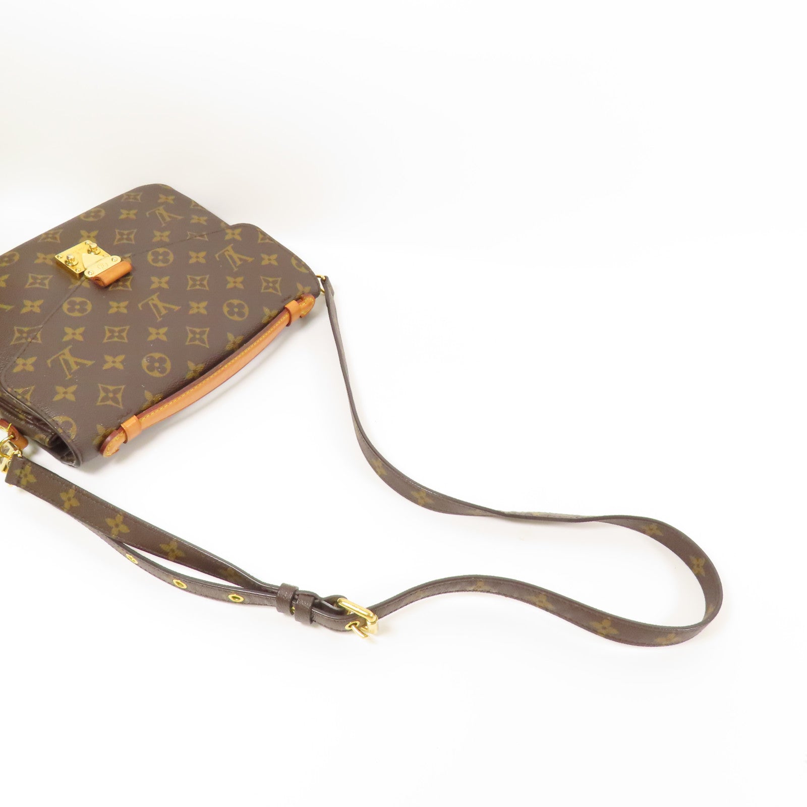 LOUIS VUITTON LV GHW Pochette Metis MM 2 Way Bag M44875 Monogram Brown