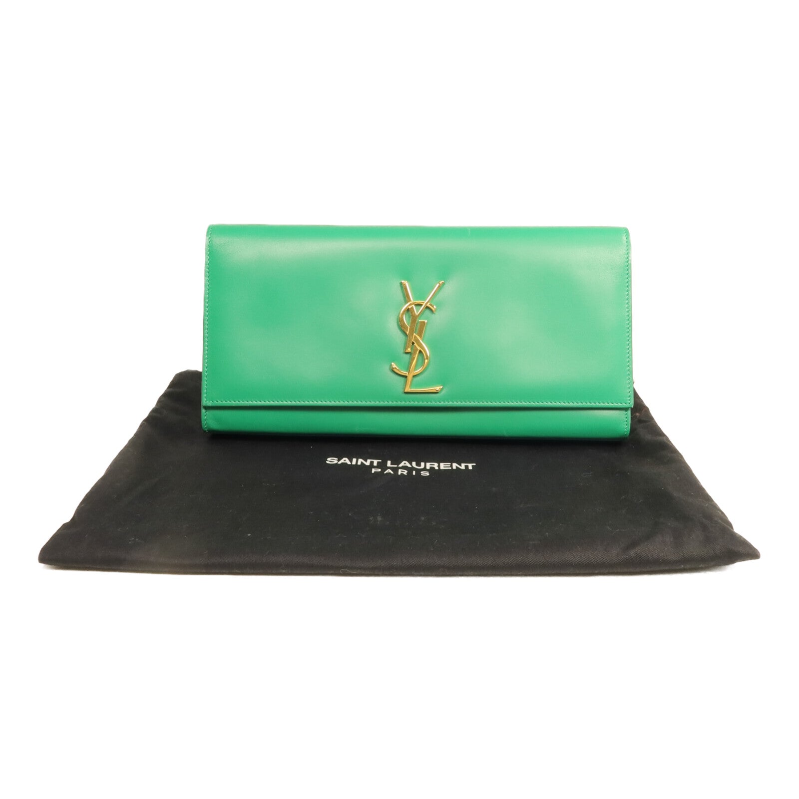 SAINT LAURENT 牛皮皮革Clutch手拿包