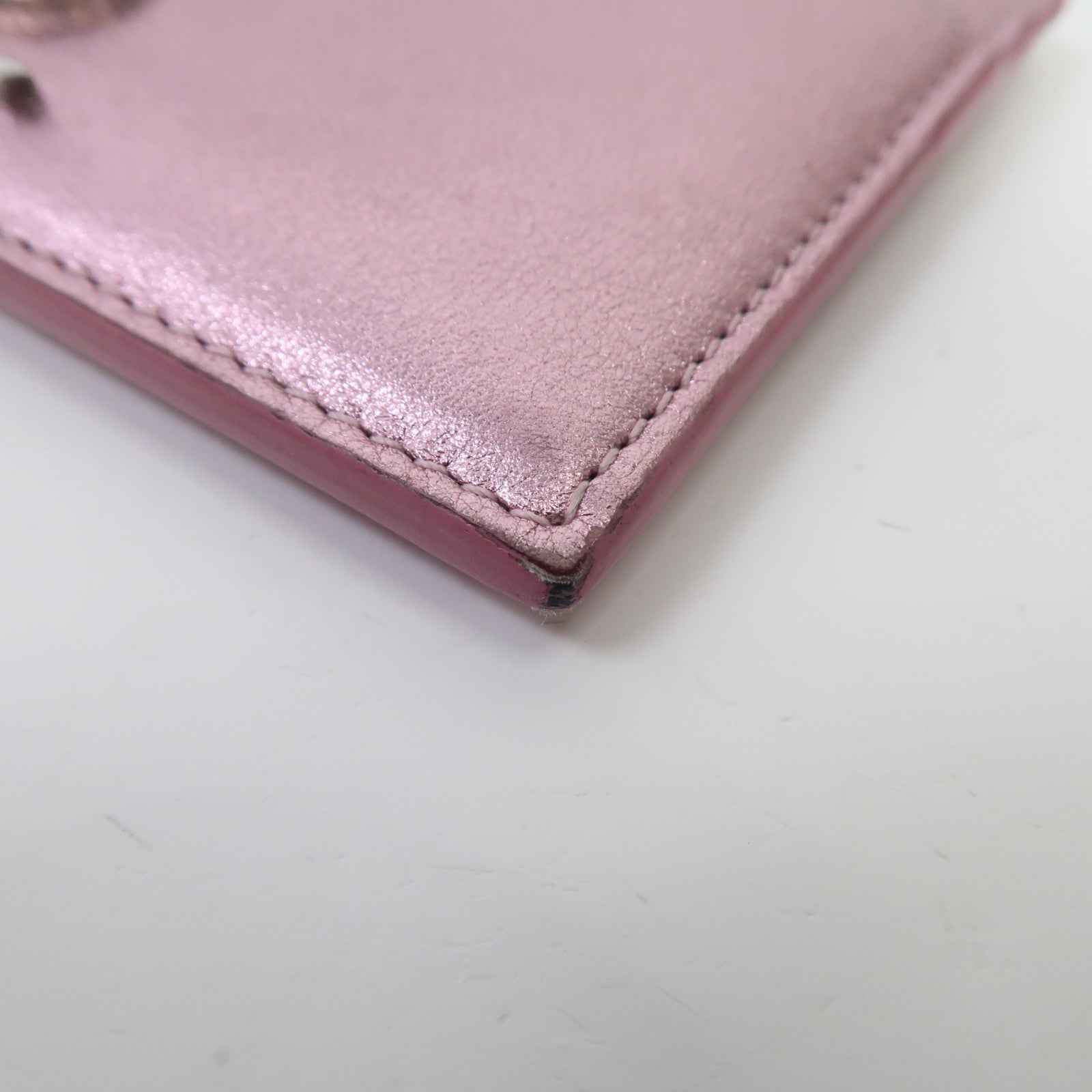 SAINT LAURENT 牛皮皮革Card Case卡片套紫色