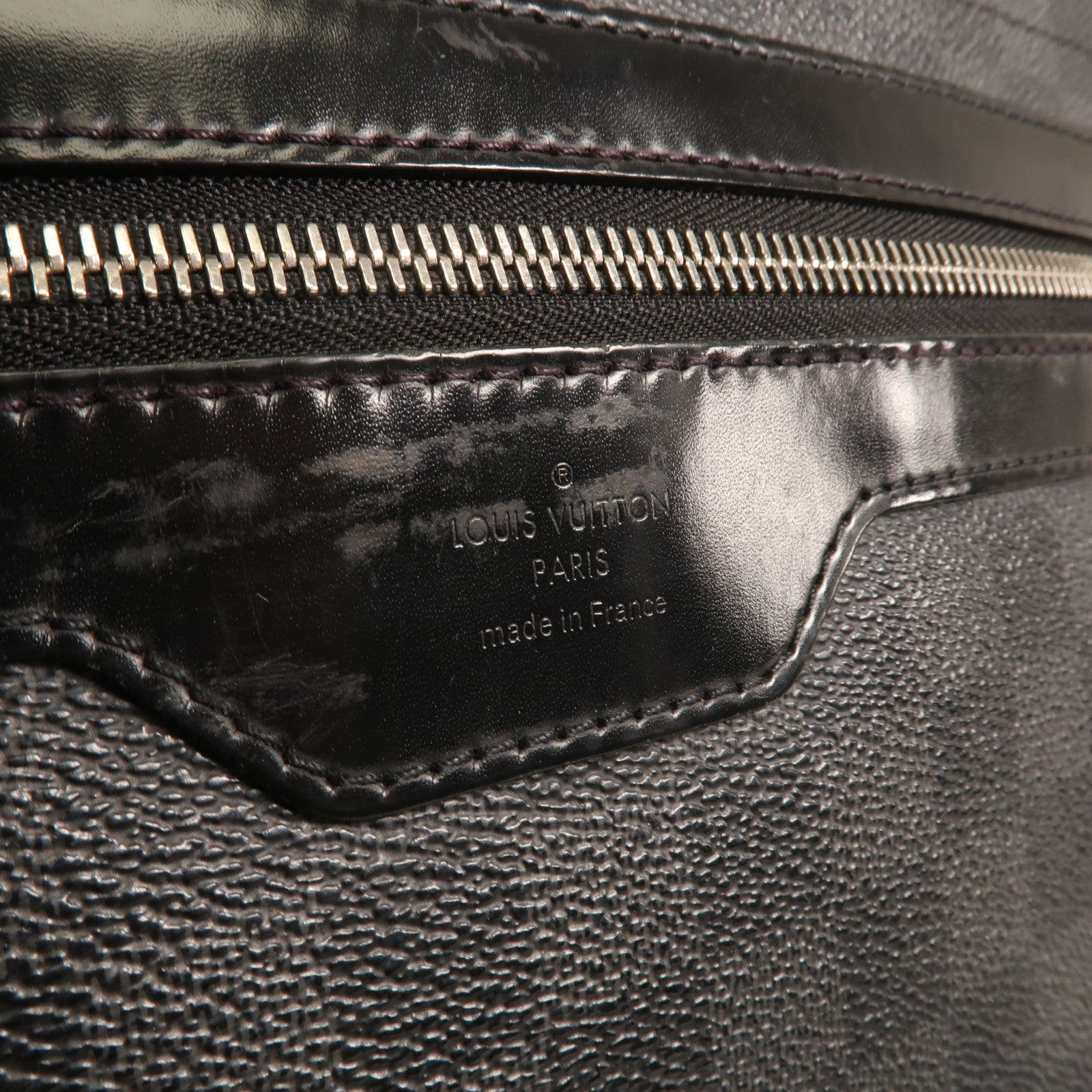 LOUIS VUITTON Damier Graphite Daniel GM銀扣肩背袋