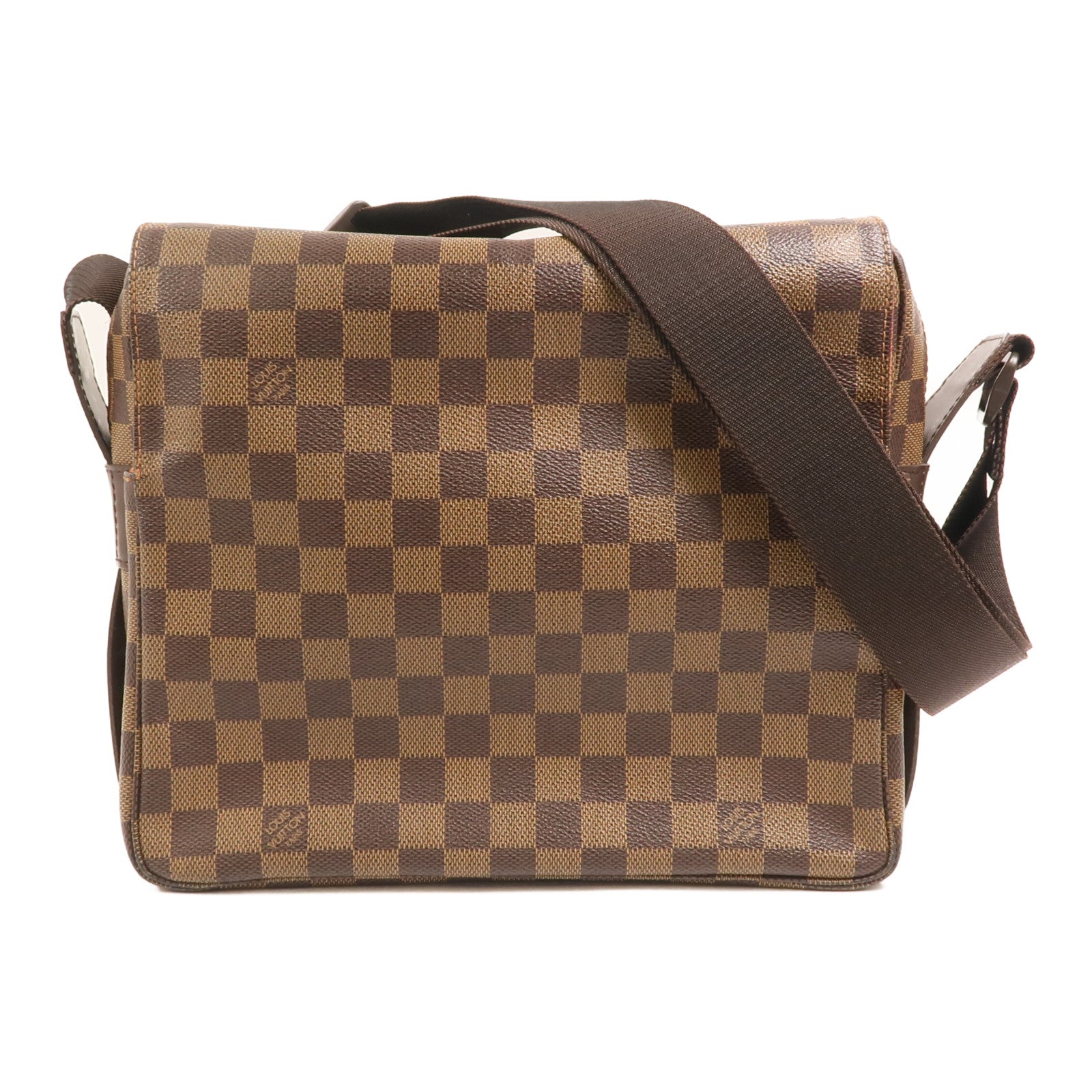 LOUIS VUITTON Damier Naviglio金扣肩背袋