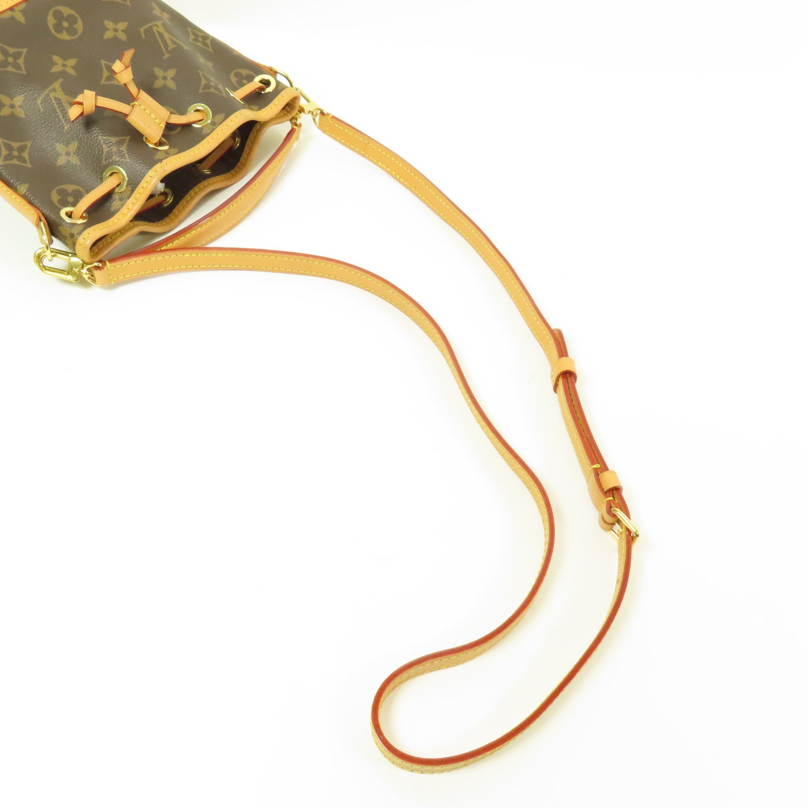 LOUIS VUITTON Monogram Nano Noe金扣手挽肩背兩用袋