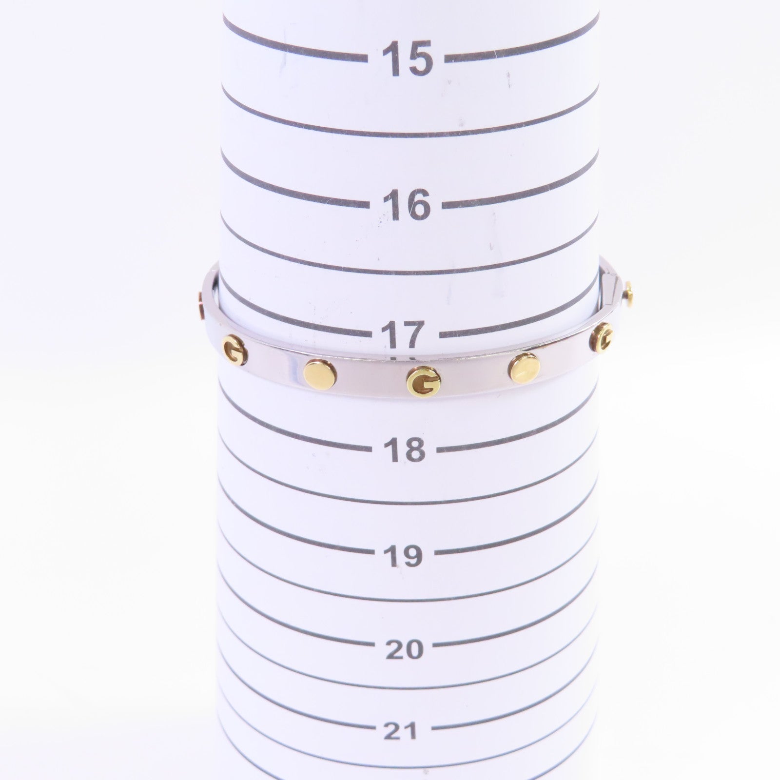 GUCCI 不鏽鋼/黃金Bangle手鐲GUCCI#17