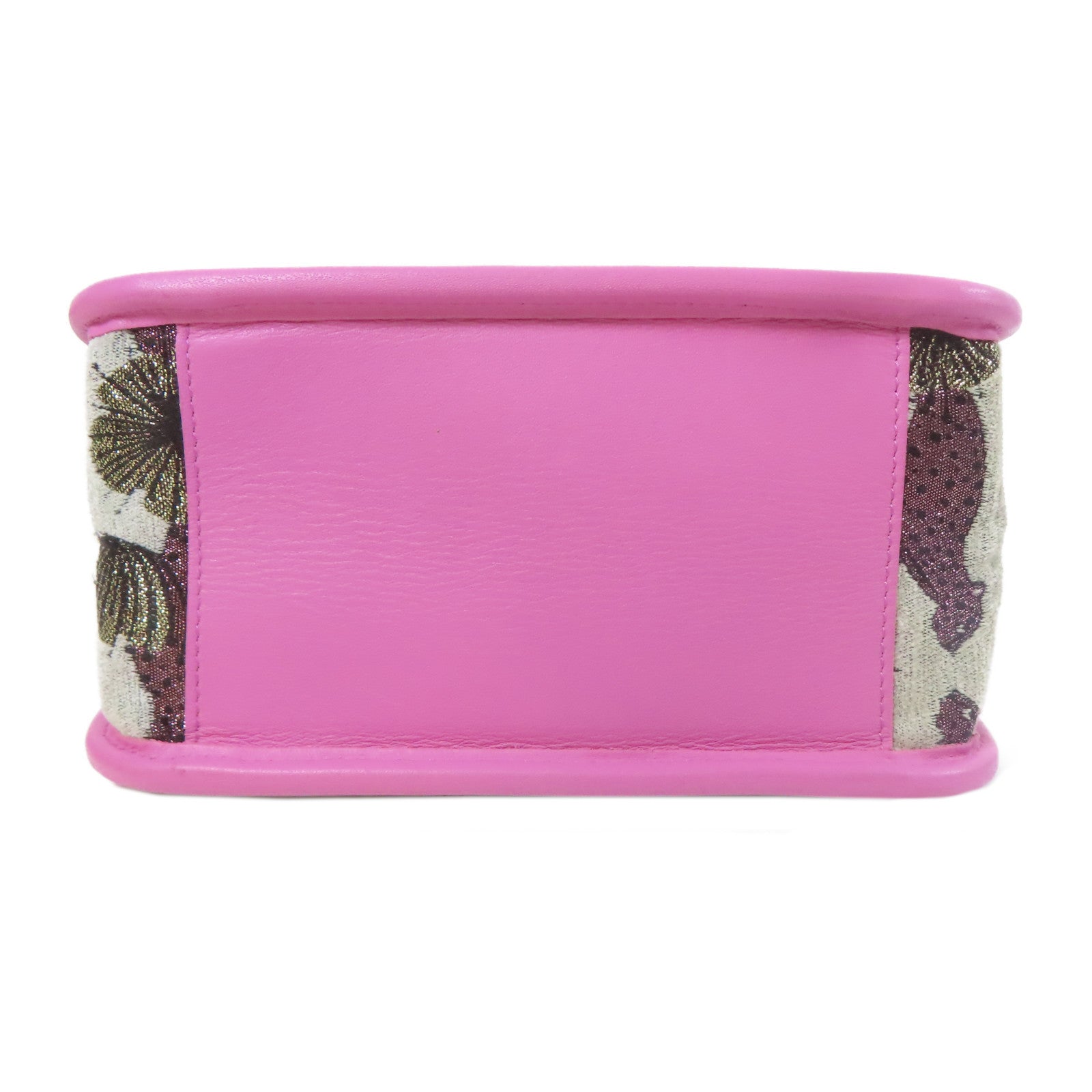 Furla 【激減優惠】牛皮皮革Shoulder Bag銀扣手挽肩背兩用袋粉紅色