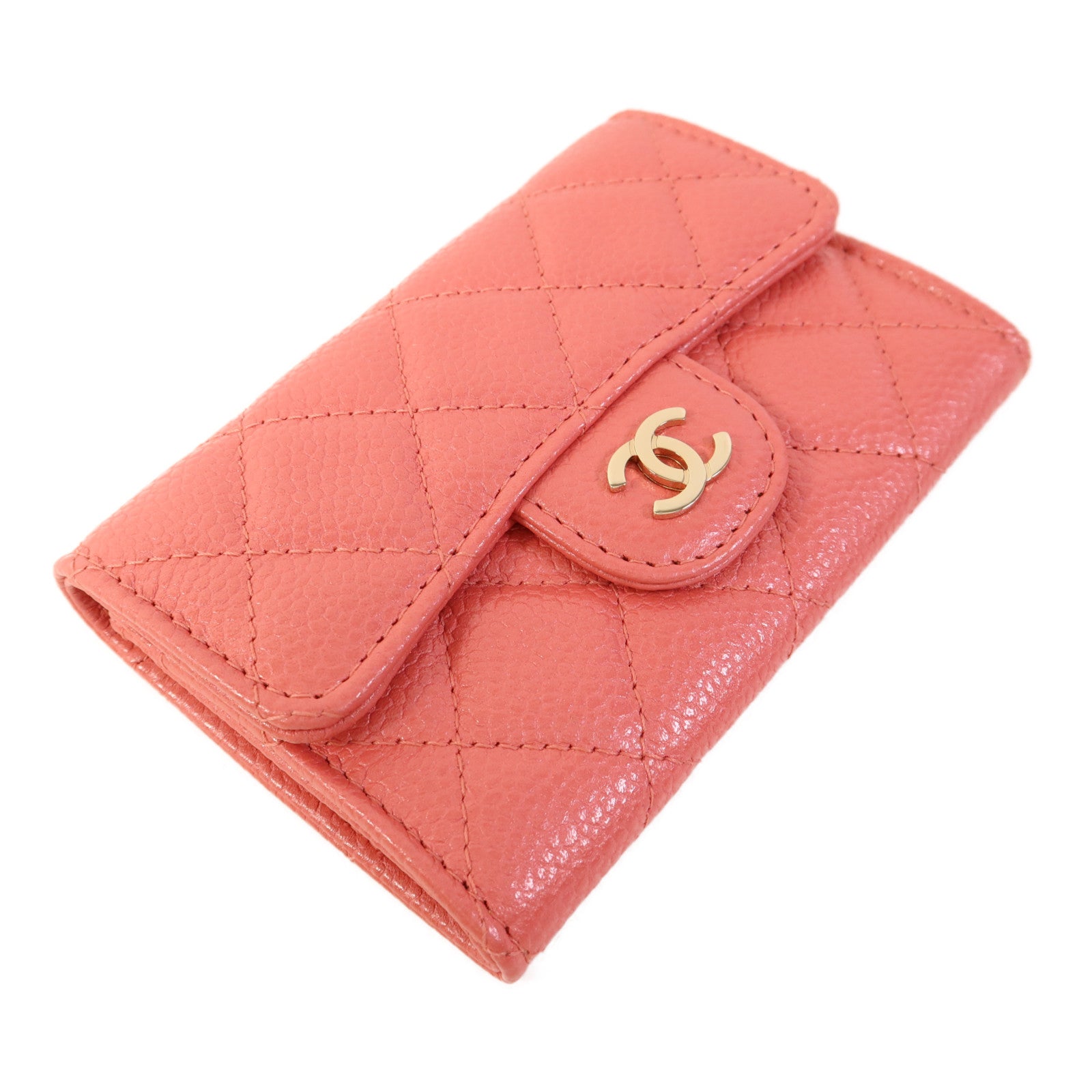 CHANEL 牛皮皮革Card Case金扣卡片套
