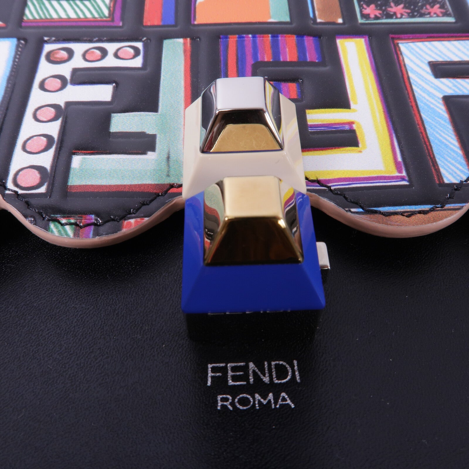 FENDI 牛皮皮革Kan I手挽肩背兩用袋