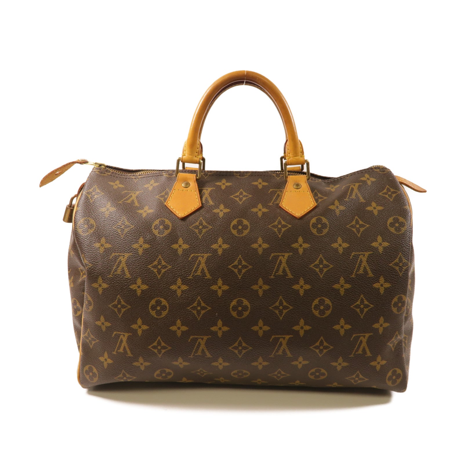 LOUIS VUITTON **【激減優惠】Monogram Speedy 35金扣手挽袋啡色