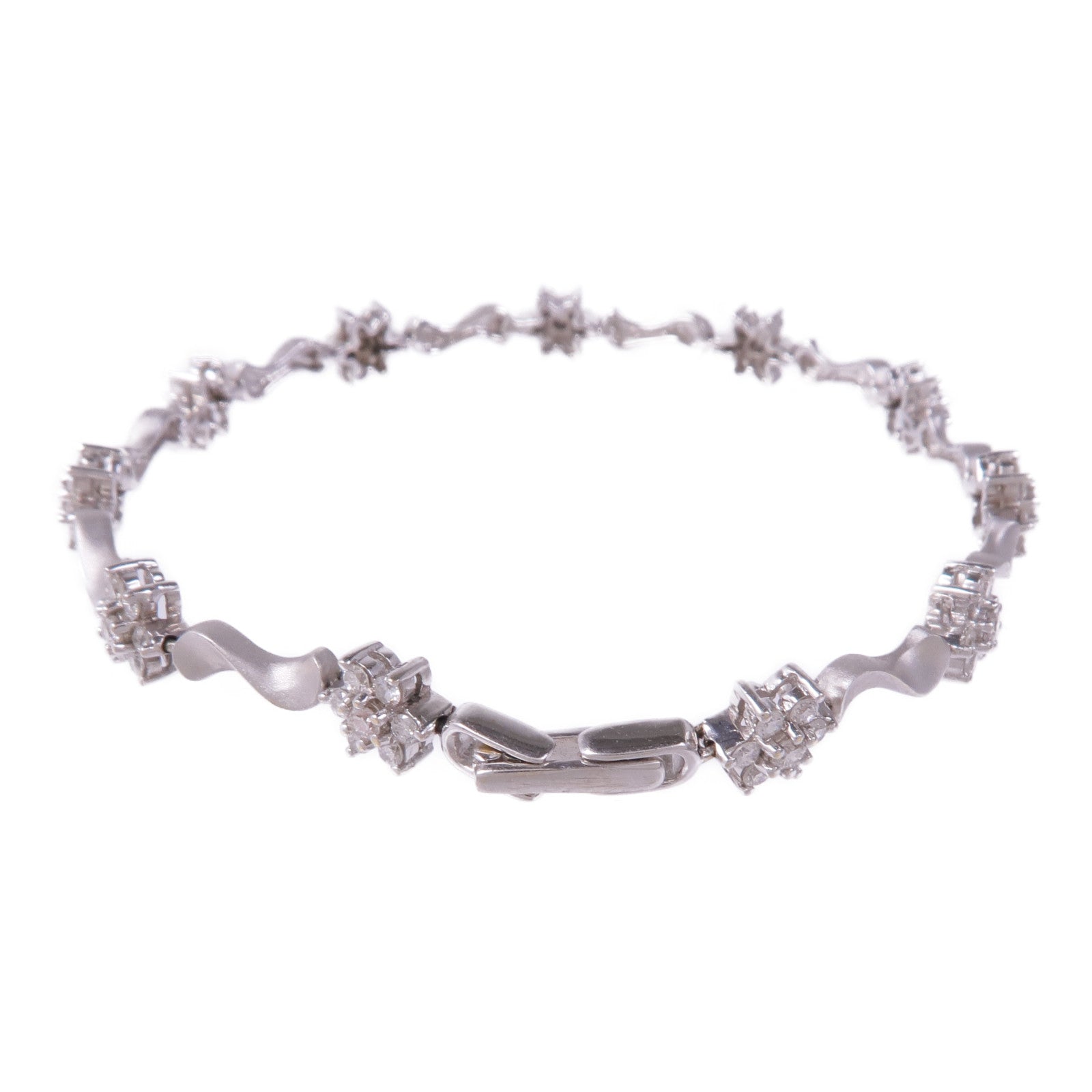 JEWELRY 18K白金Diamond Bracelet鑽石手鏈