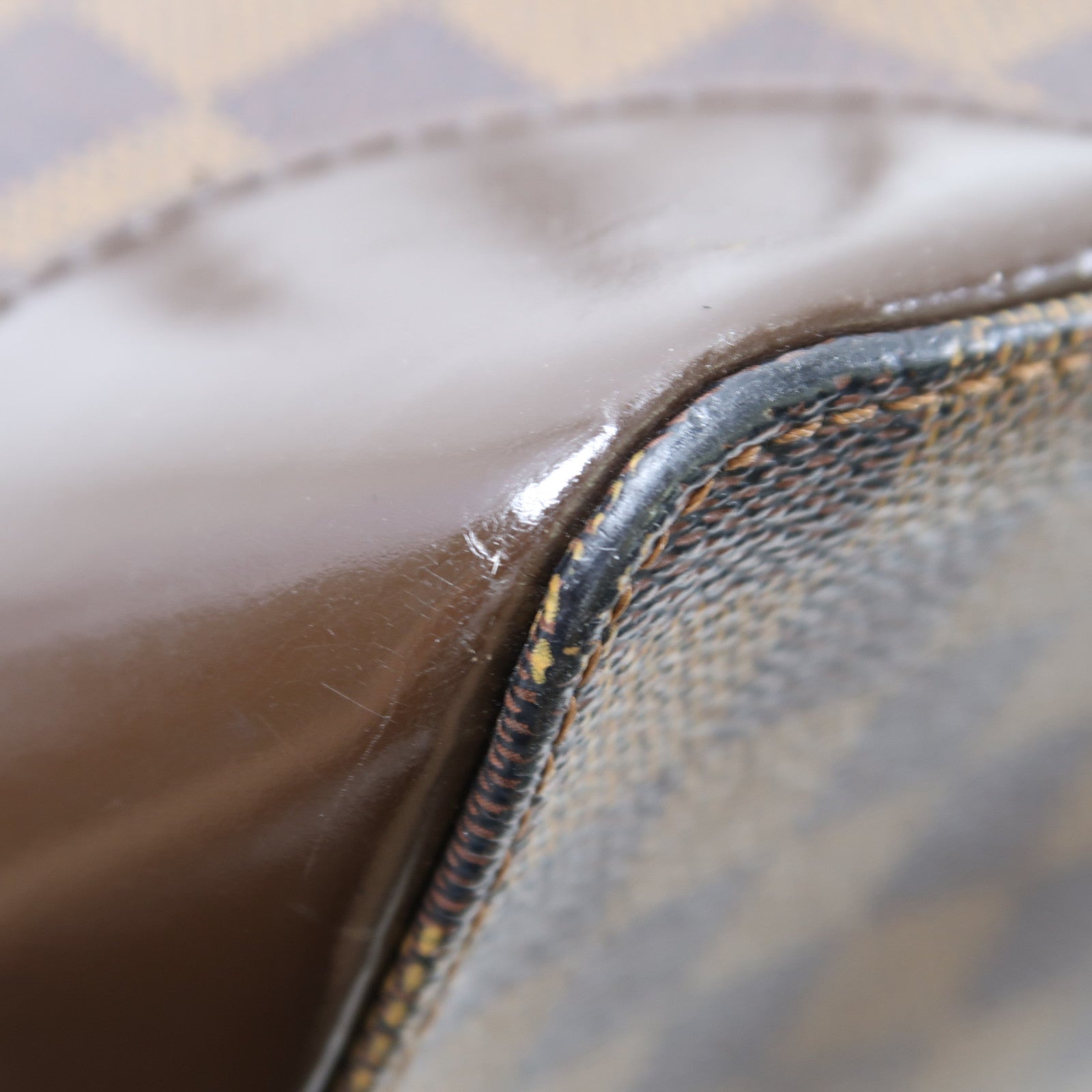 LOUIS VUITTON 【激減優惠】Damier Hampstead PM金扣手挽袋啡色