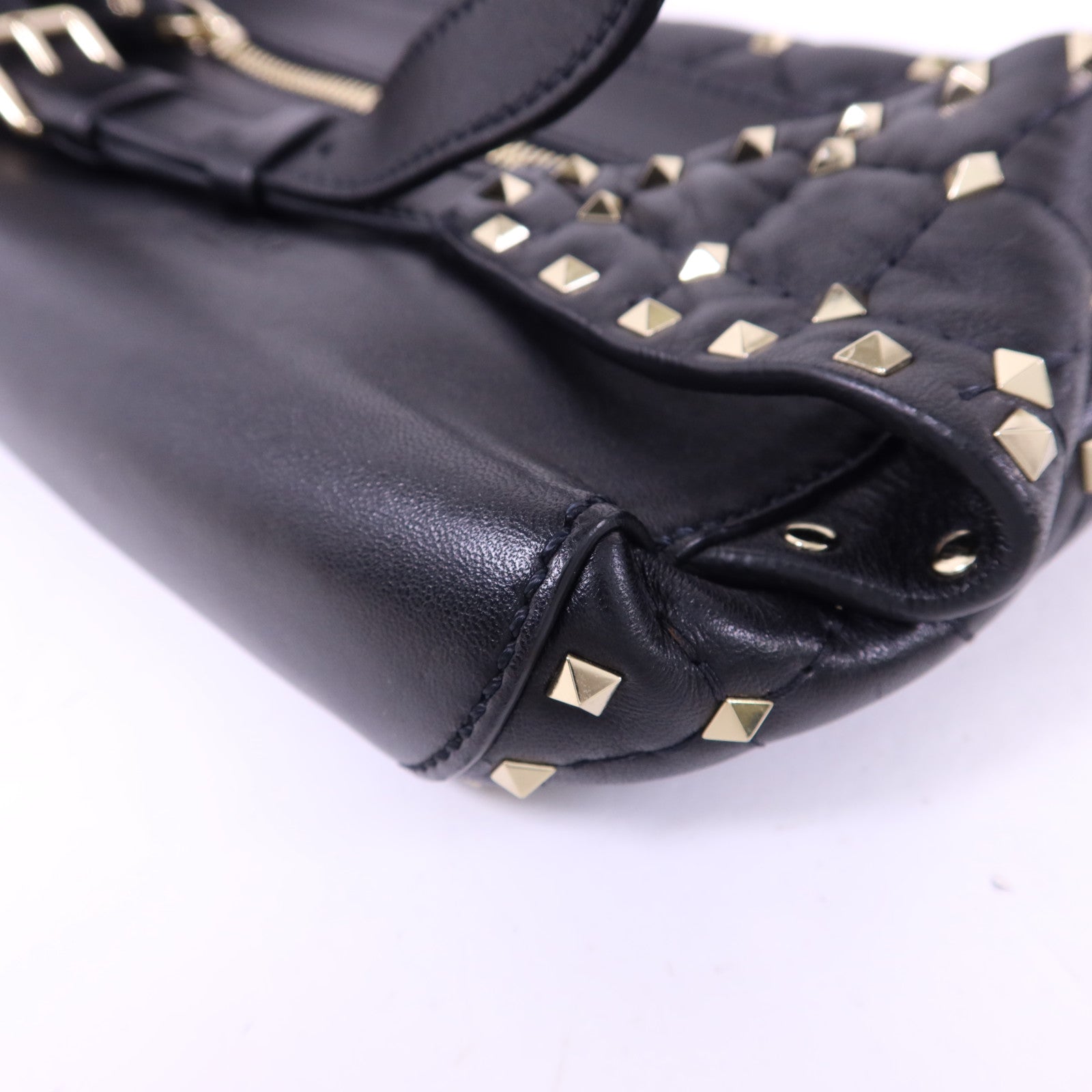 Valentino 牛皮皮革Waist Bag金扣腰包