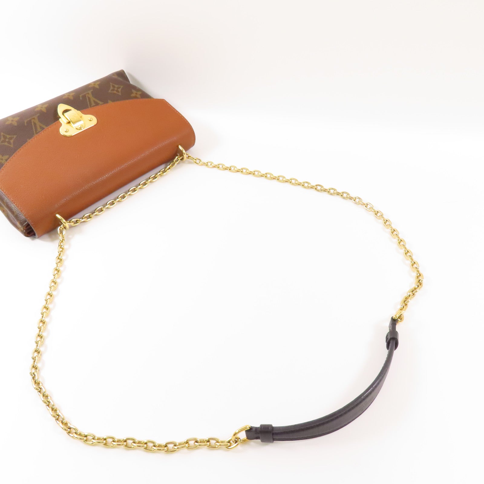 LOUIS VUITTON 【激減優惠】Monogram Saint Placide金扣鏈帶肩背袋