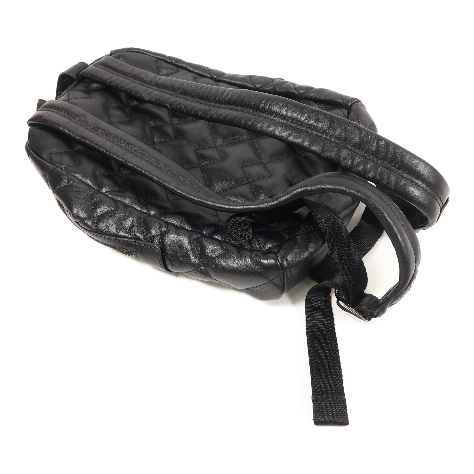MARC BY MARC JACOBS 羊皮皮革Backpack銀扣背包黑色