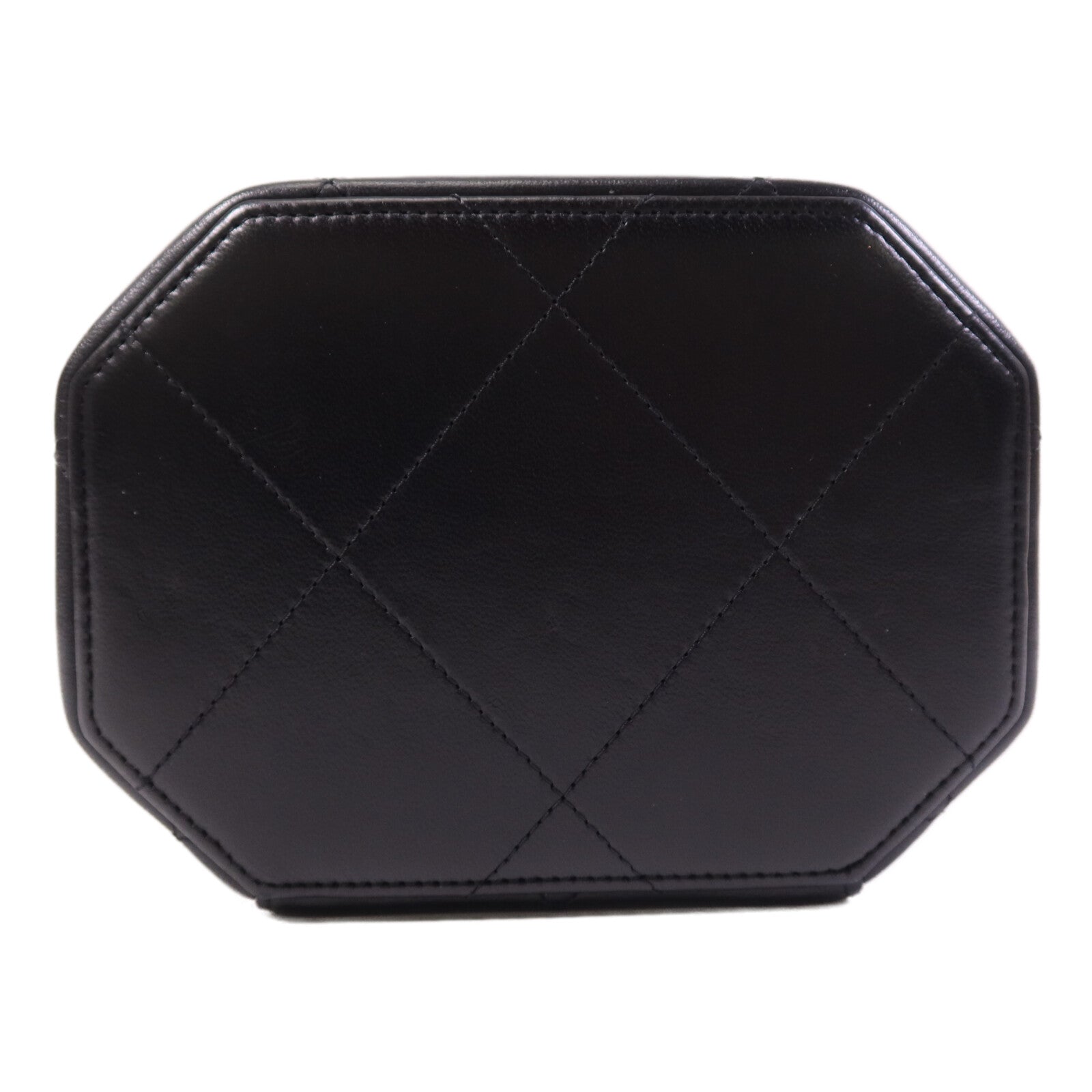 CHANEL 【激減優惠】羊皮皮革Small Vanity Case銀扣鏈帶肩背袋
