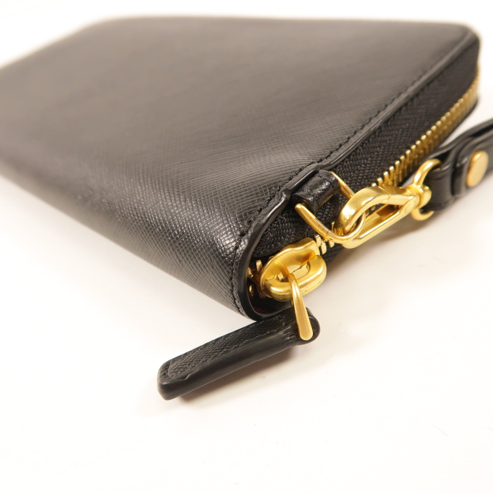 MCM 牛皮皮革Zipper Long Wallet金扣長錢包