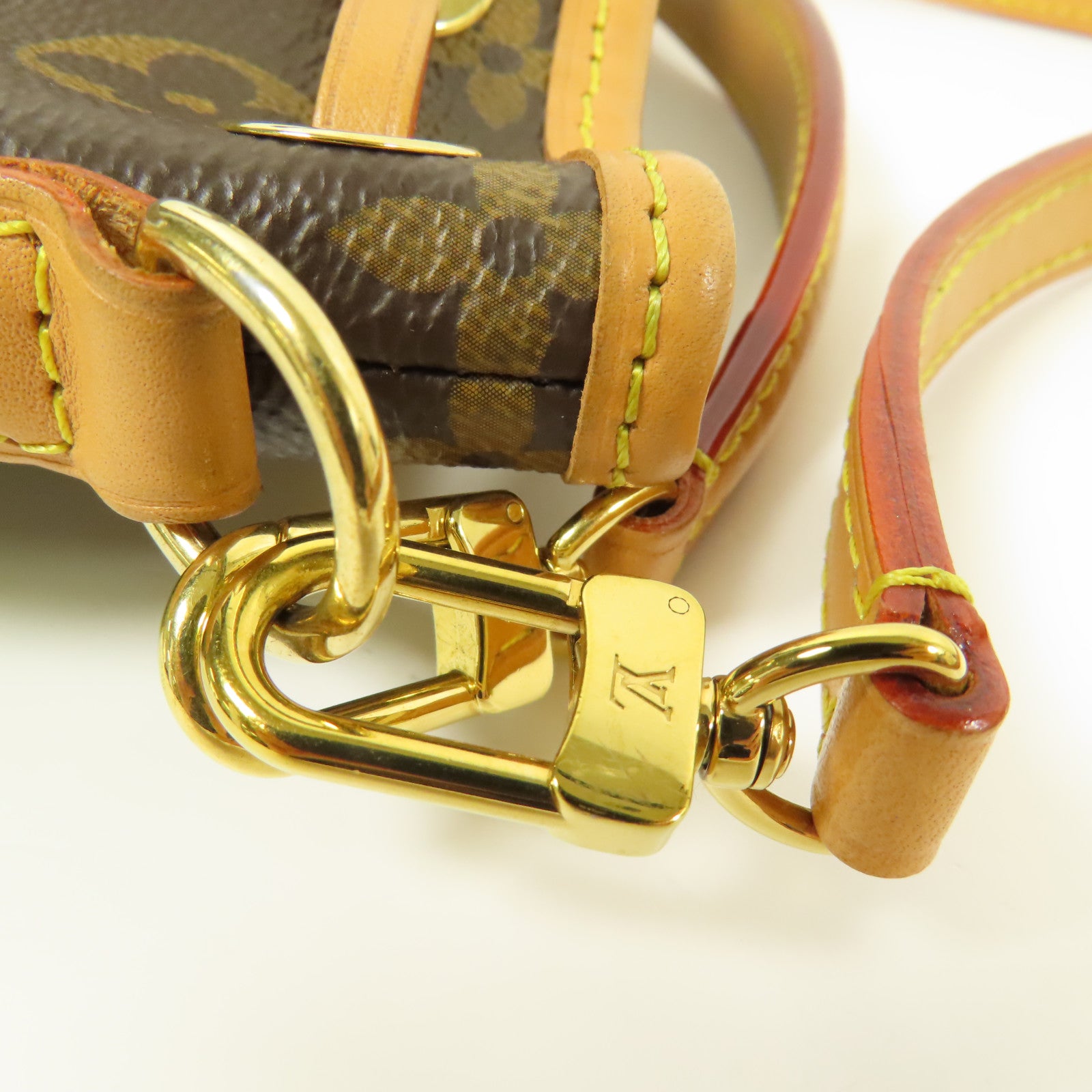 LOUIS VUITTON Monogram Nano Noe金扣手挽肩背兩用袋