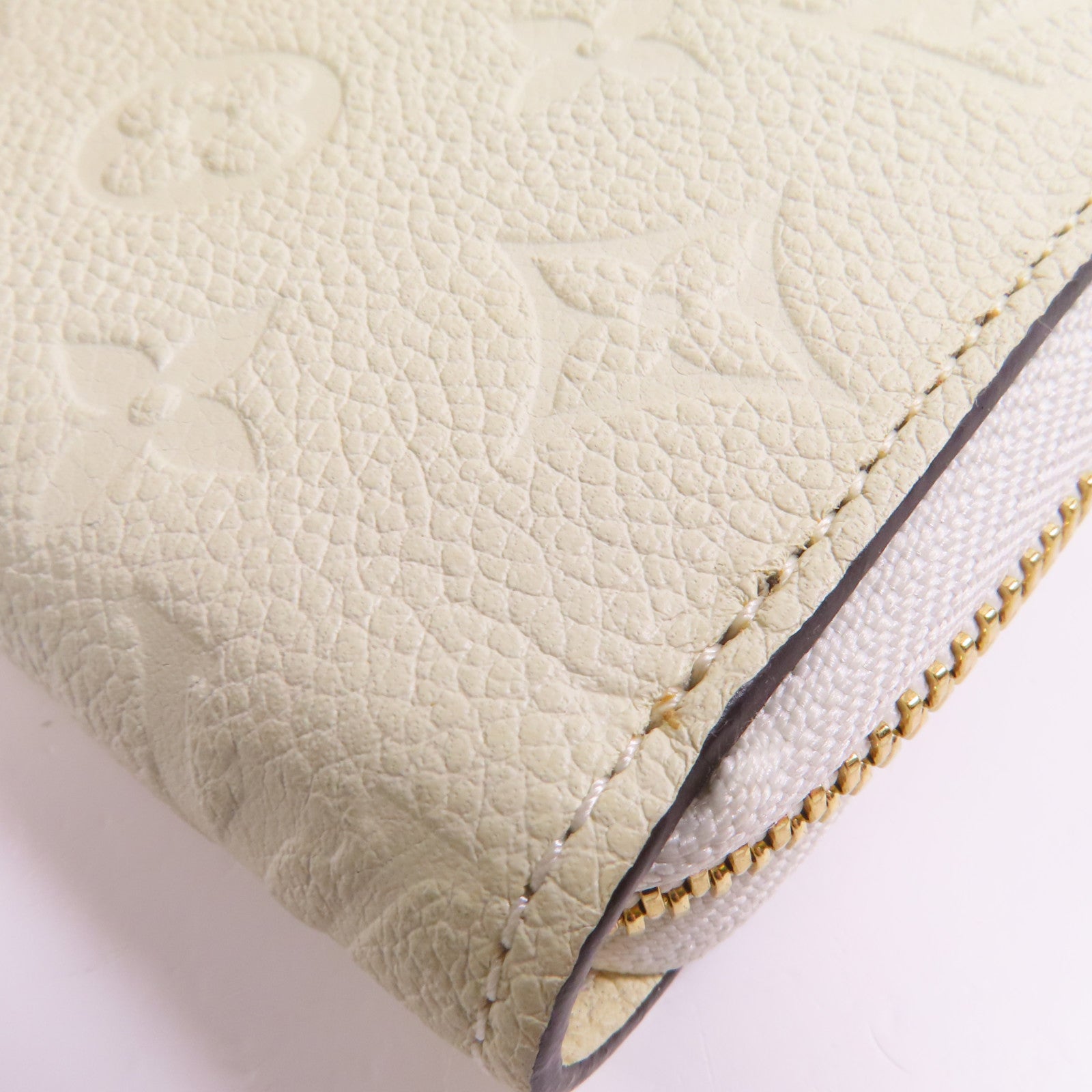 LOUIS VUITTON Monogram Empreinte Zippy Wallet金扣長錢包