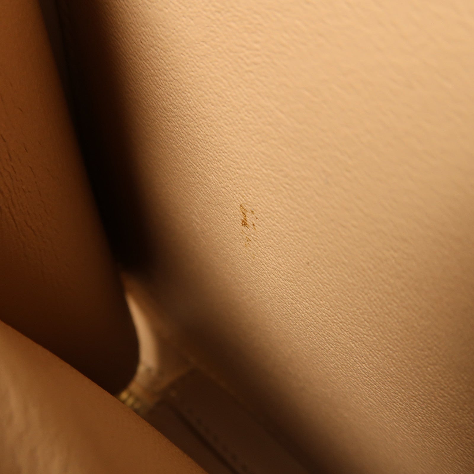 CHANEL CC GHW Vanity Case 2 Way Shoulder Bag A93343 Calfskin Leather Beige