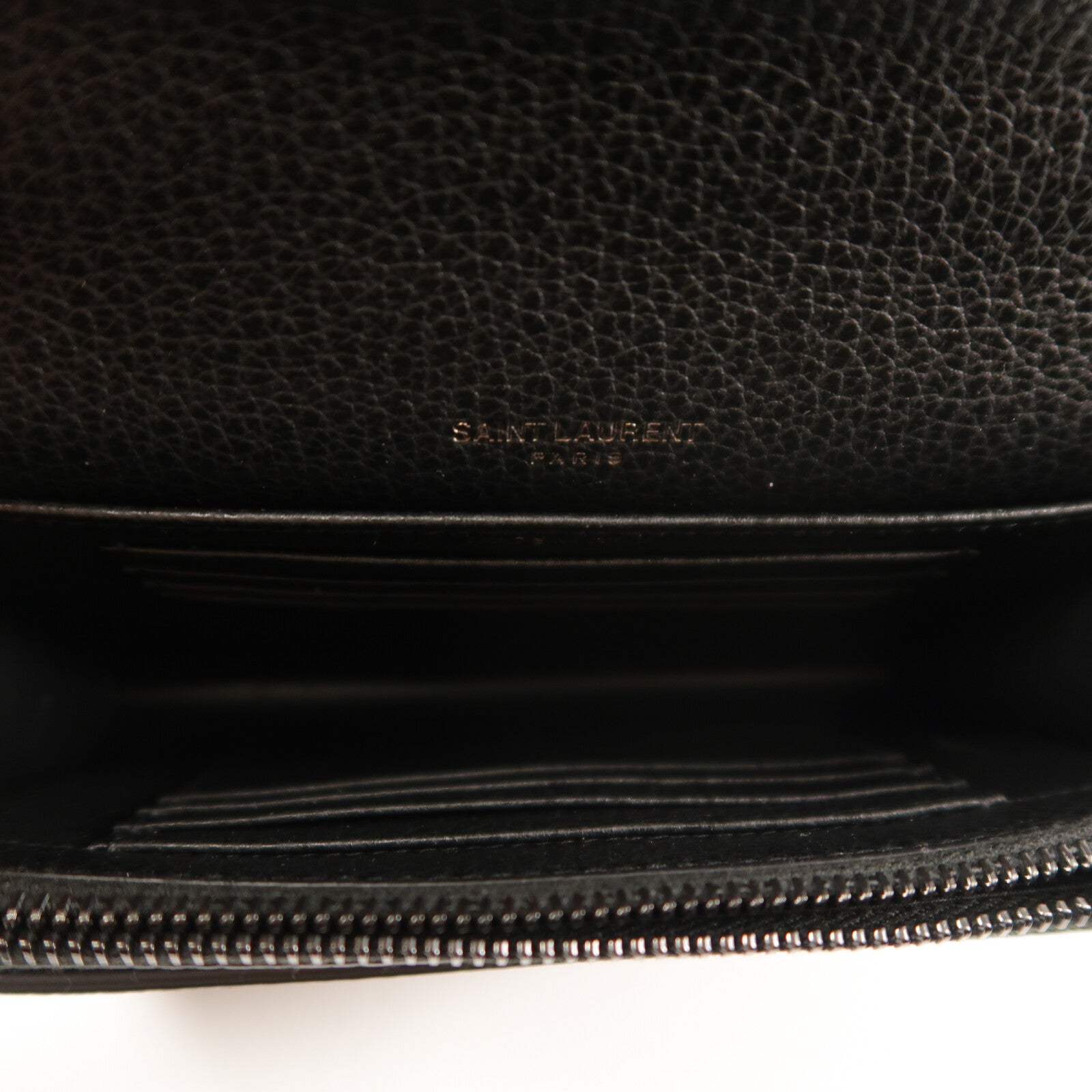 YVES SAINT LAURENT 牛皮皮革Wallet On Chain肩背袋