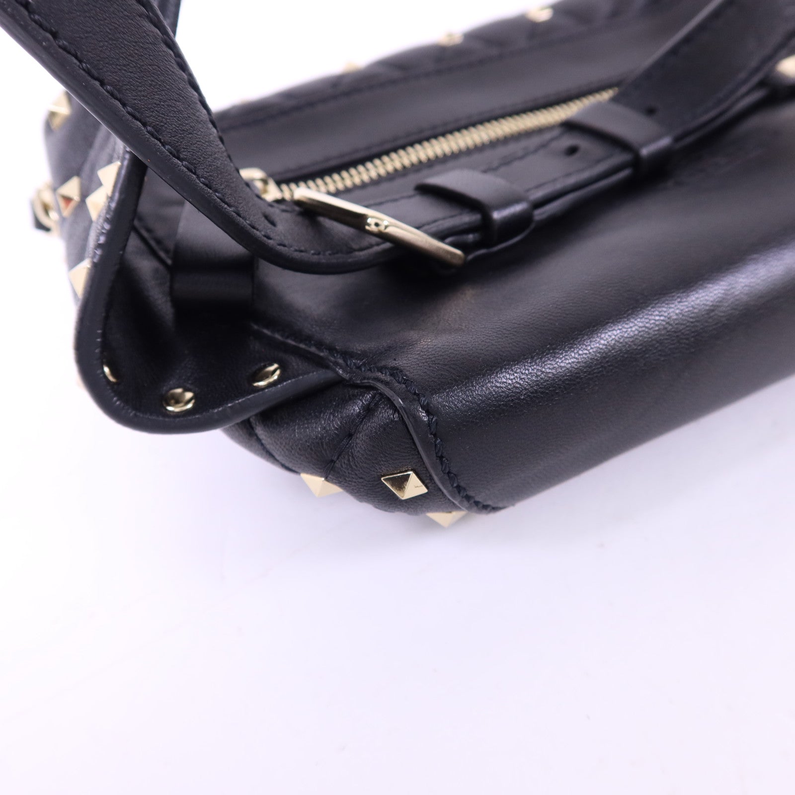 Valentino 牛皮皮革Waist Bag金扣腰包