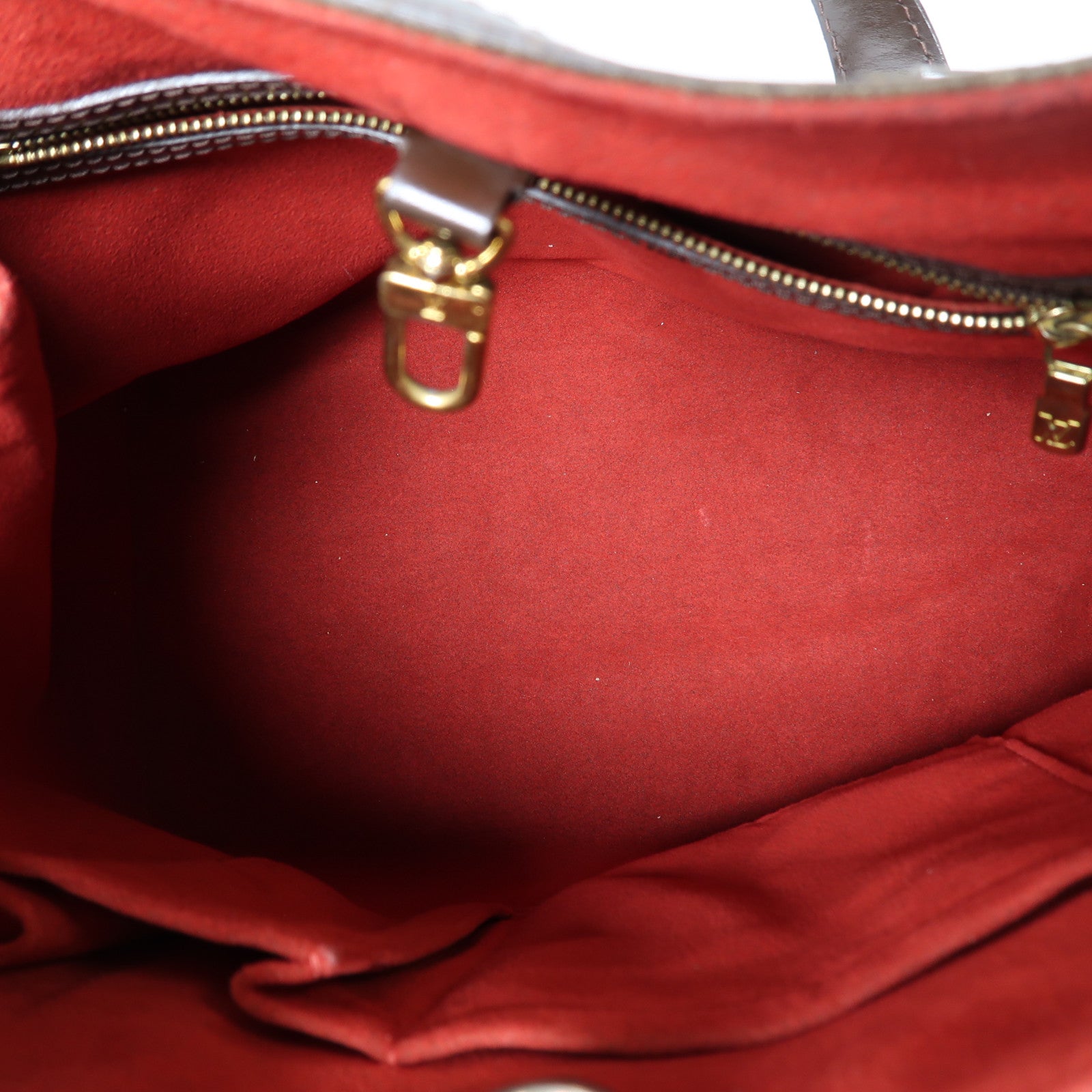 LOUIS VUITTON 【激減優惠】Damier Hampstead PM金扣手挽袋啡色