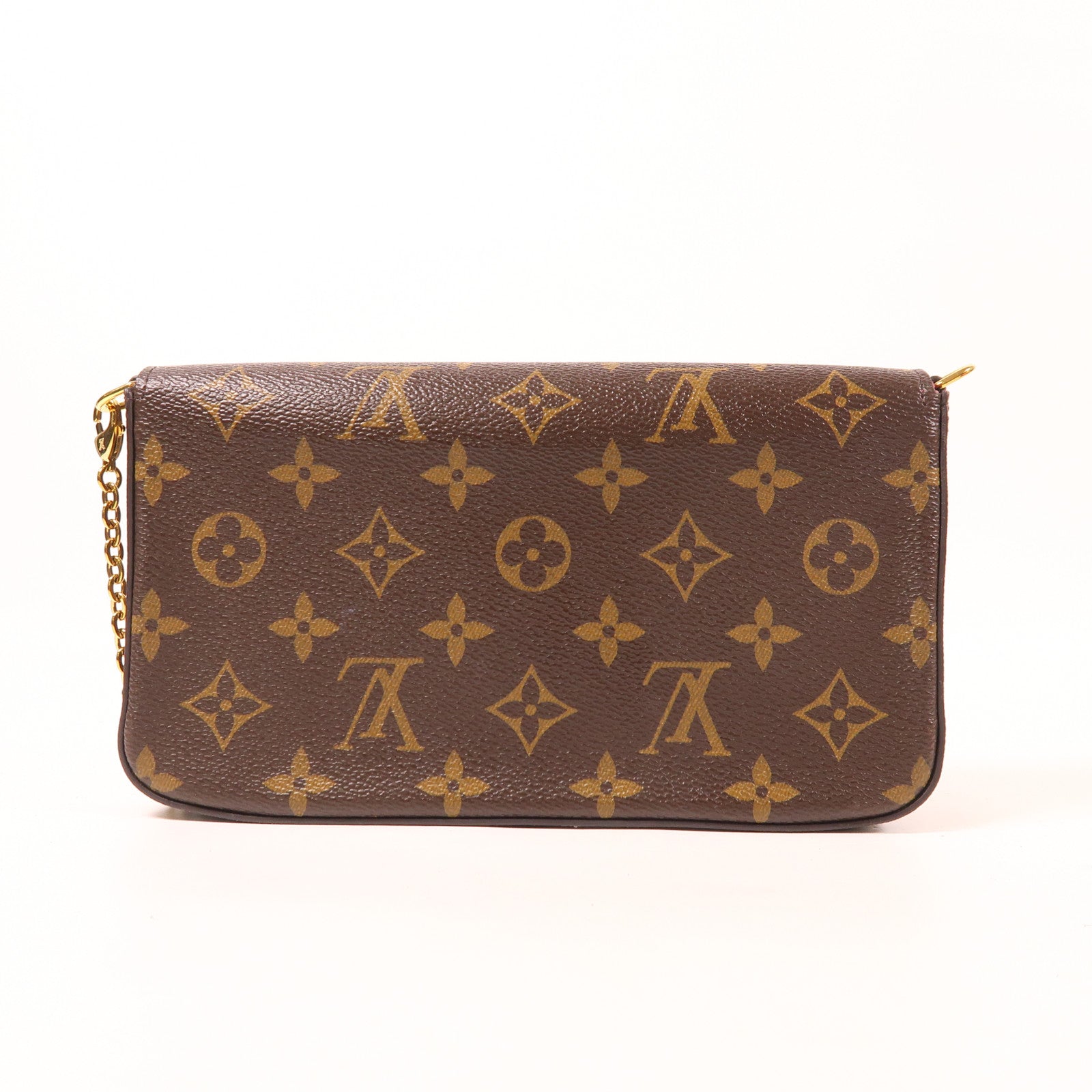 LOUIS VUITTON 【激減優惠】Monogram Hollywood Xmas Felicie Pochette金扣肩背袋