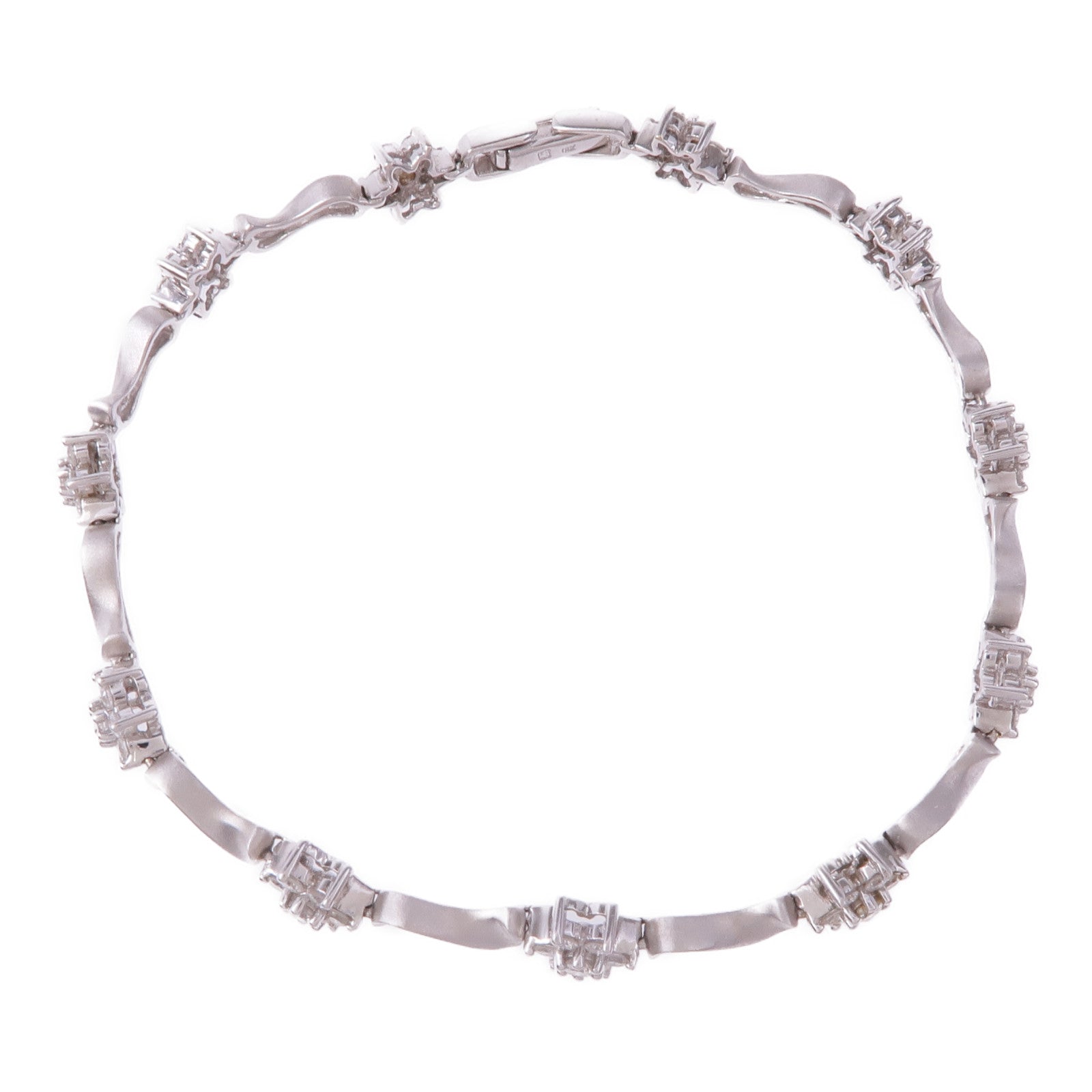 JEWELRY 18K白金Diamond Bracelet鑽石手鏈