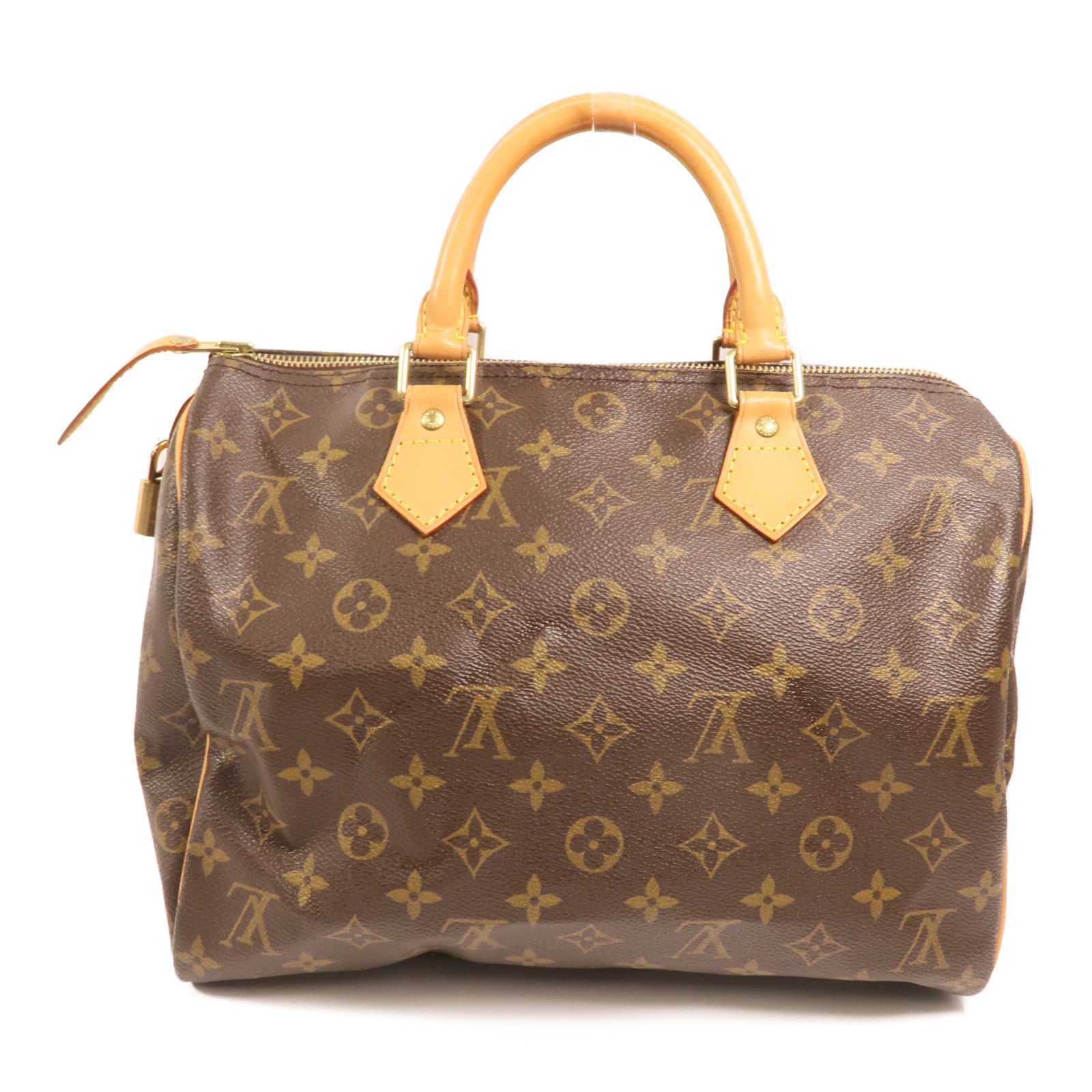 LOUIS VUITTON Monogram Speedy 30金扣手挽袋