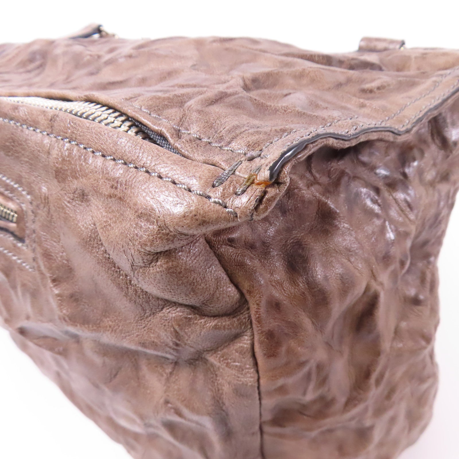 GIVENCHY 牛皮皮革2 Way Shoulder銀扣手挽肩背兩用袋