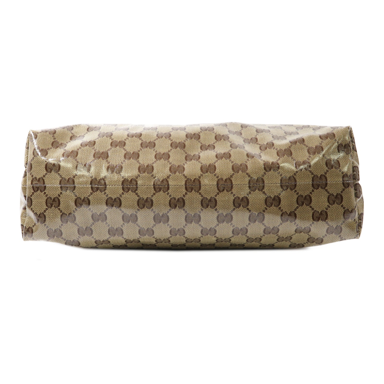 GUCCI 塗層帆布Shoulder Bag金扣肩背袋啡色