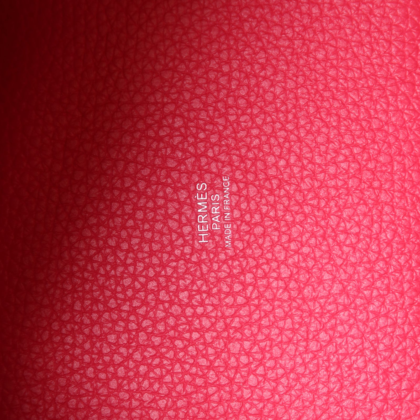 HERMES Clemence皮革Picotin PM Monochrome手挽袋Rose Mexico