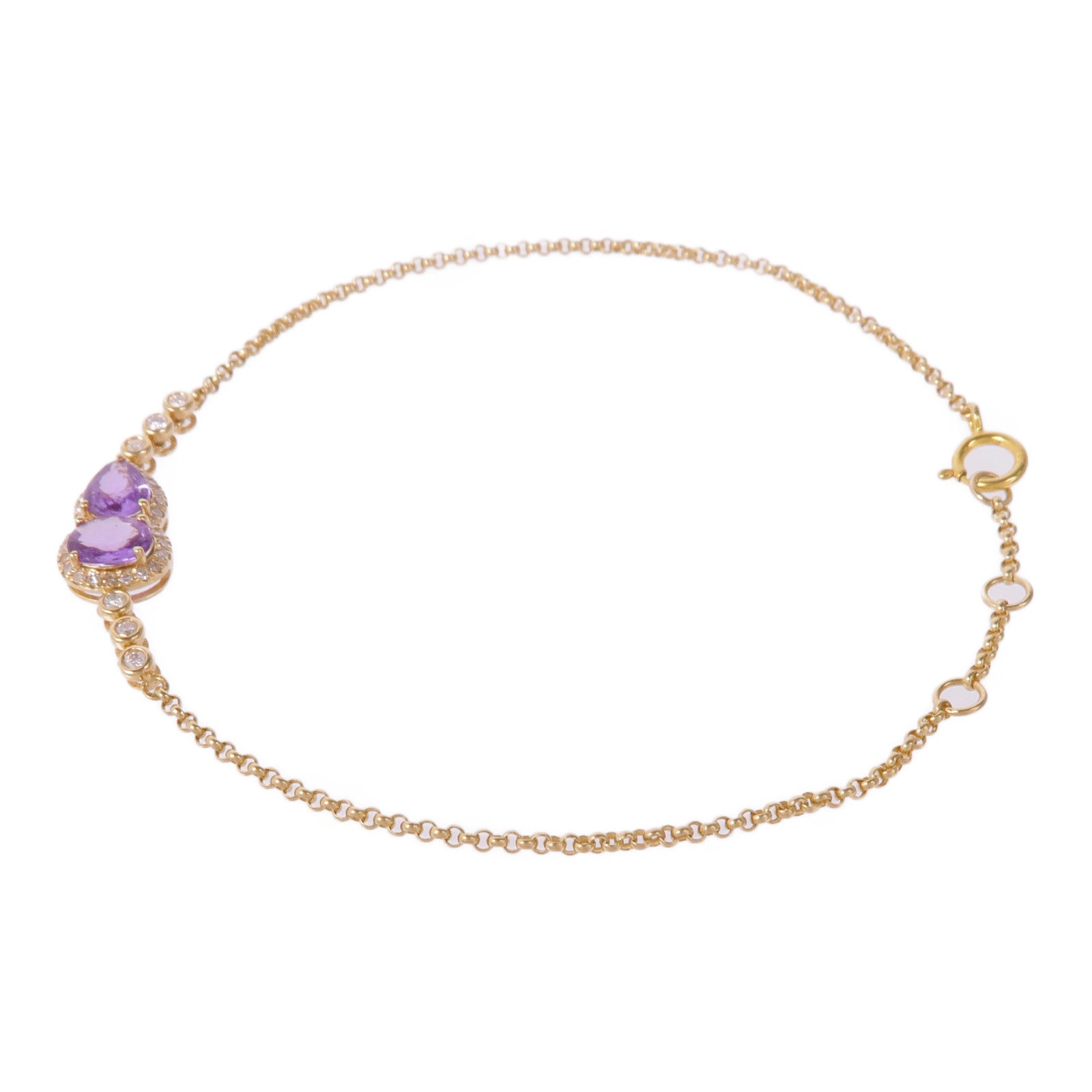 JEWELRY 18K黃金Sapphire Diamond Bracelet藍寶石/鑽石手鏈