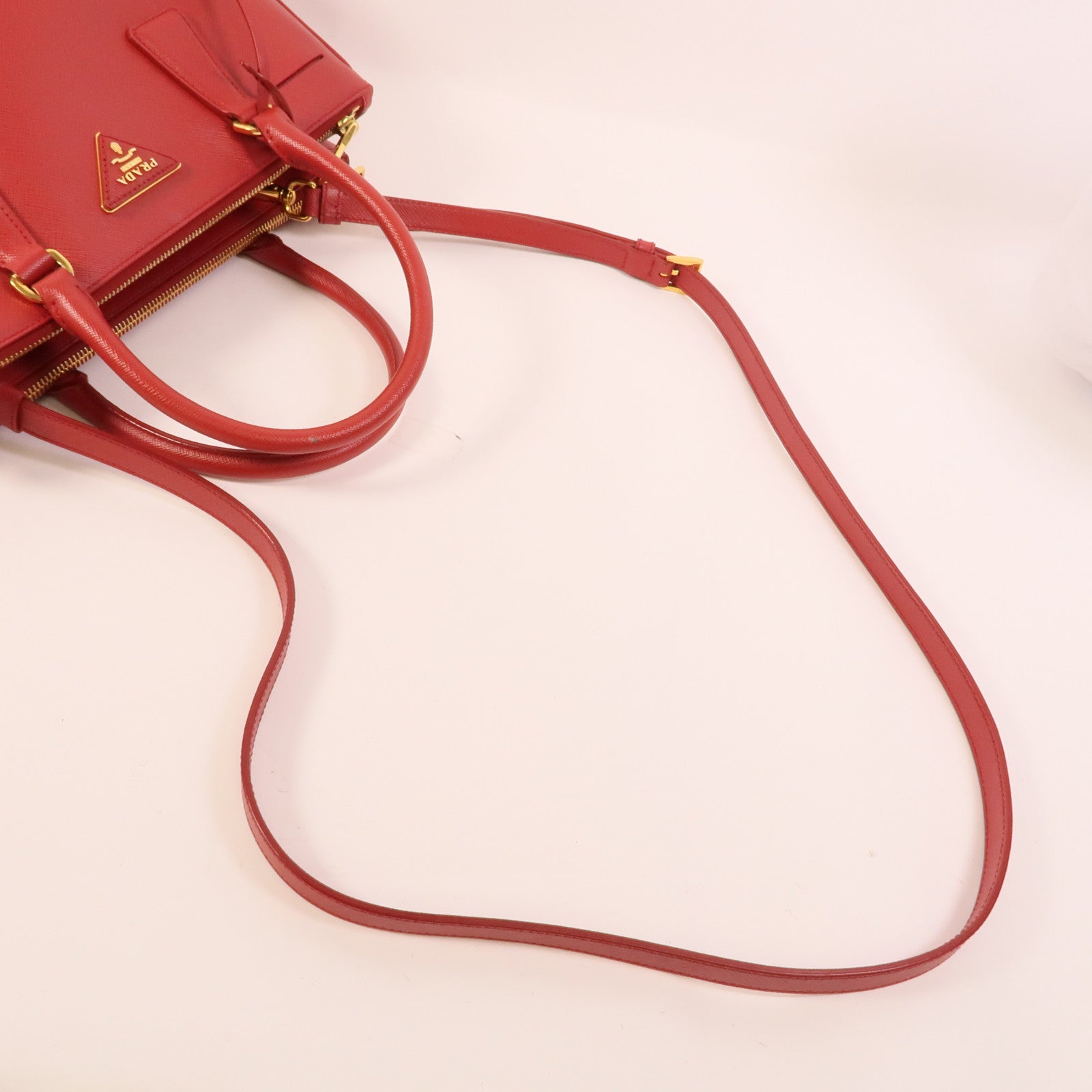 PRADA Saffiano皮革2Way Shoulder手挽肩背兩用袋