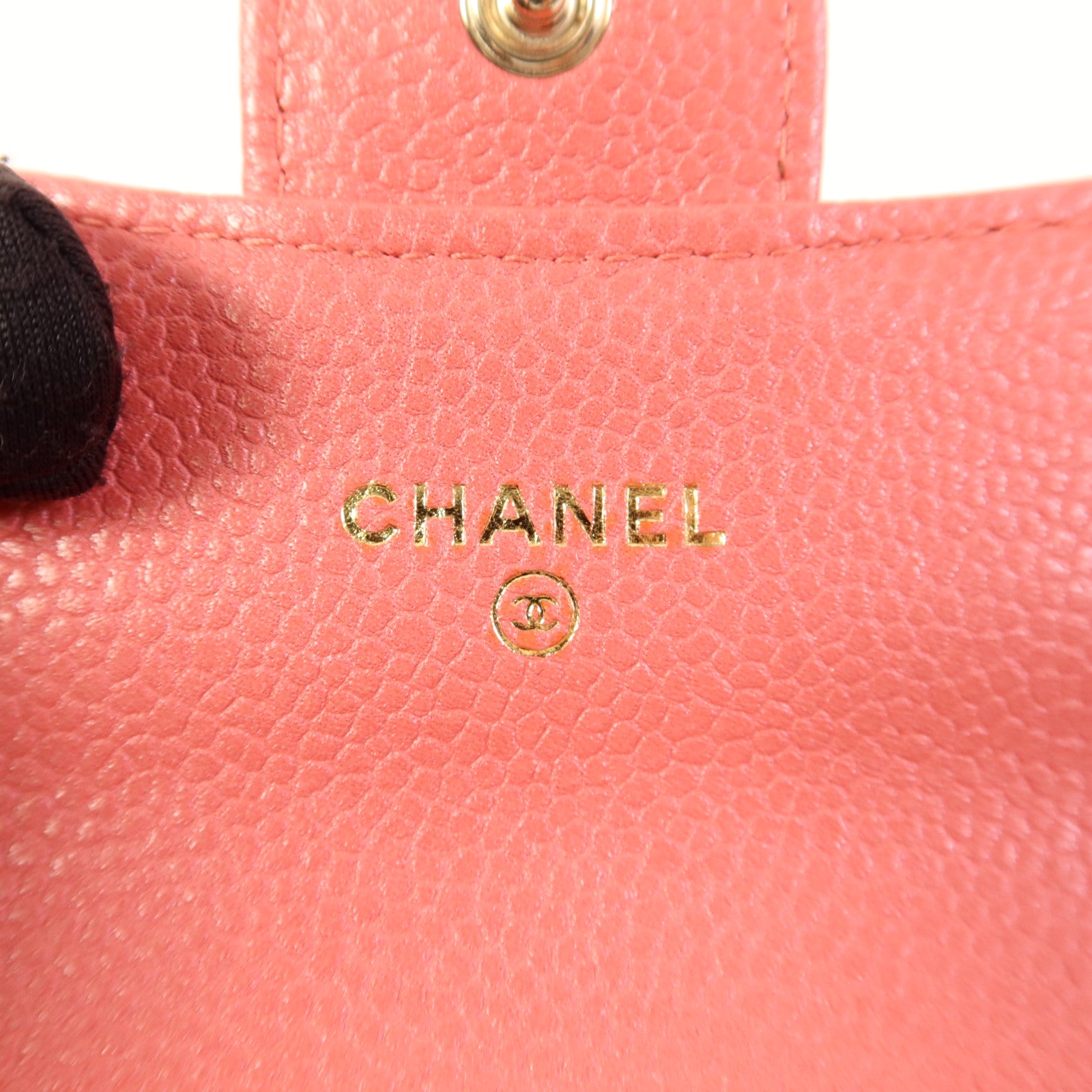 CHANEL 牛皮皮革Card Case金扣卡片套