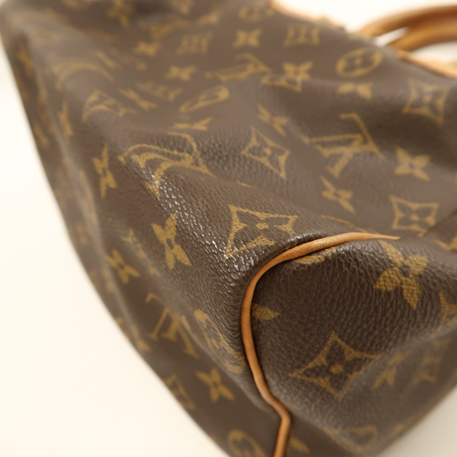 LOUIS VUITTON Monogram Speedy 25金扣手挽袋啡色