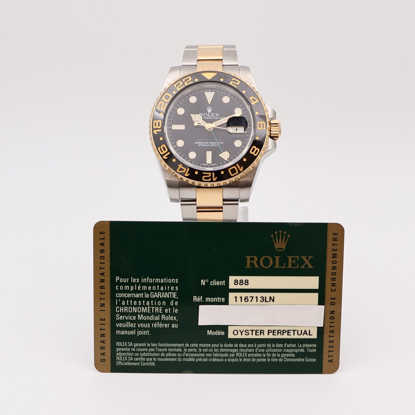 ROLEX GMT MasterⅡ 116713LN