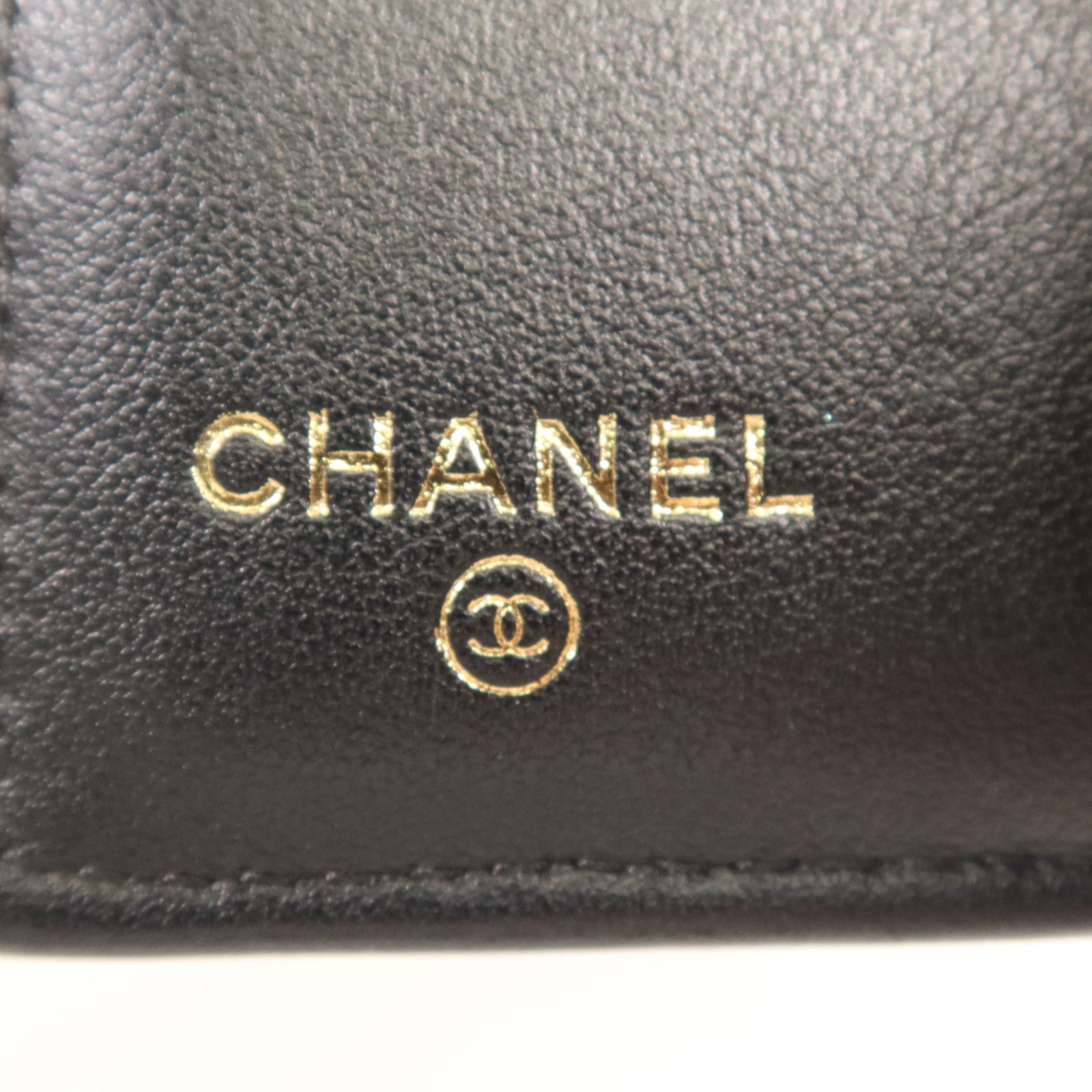 CHANEL 牛皮皮革Wallet金扣錢包