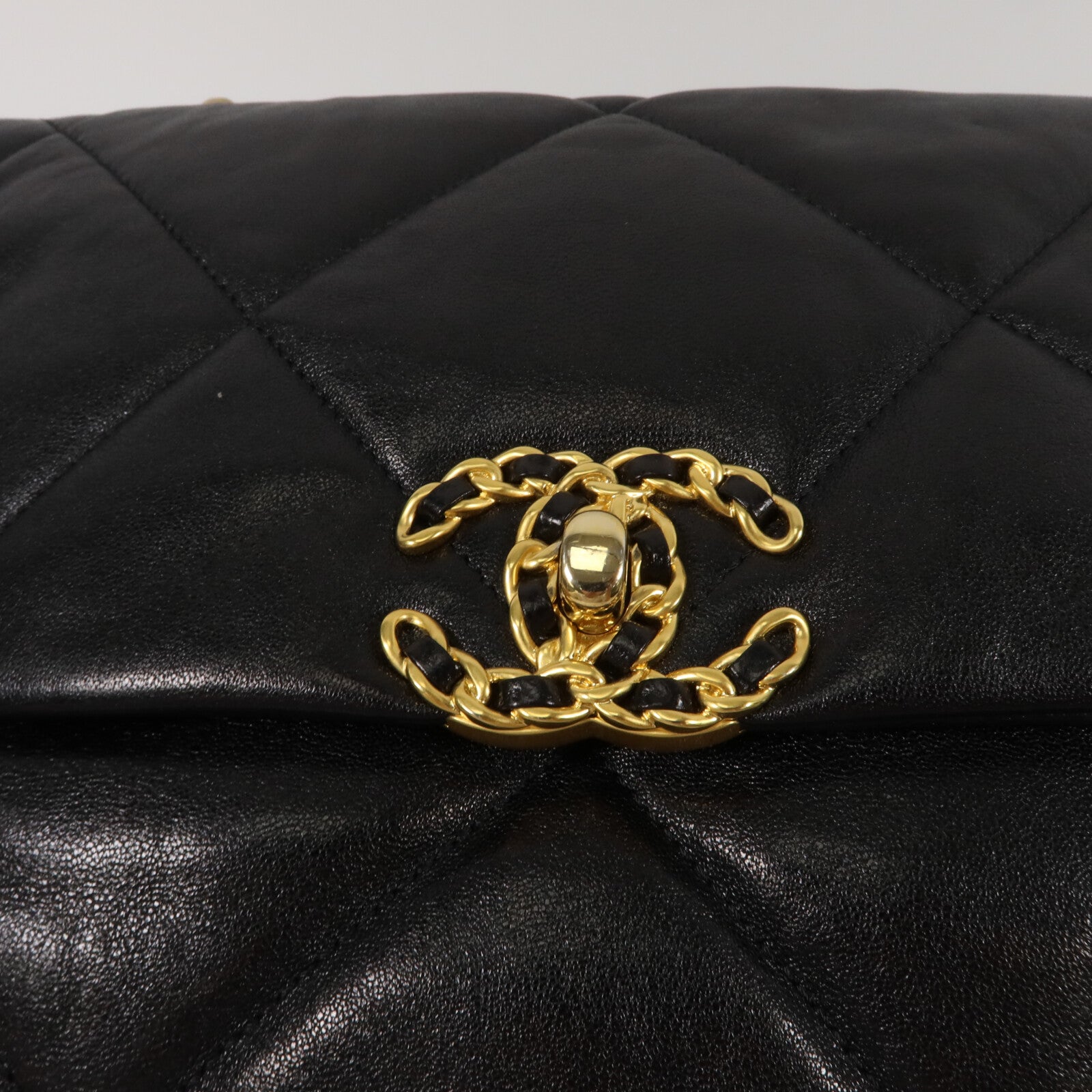 CHANEL 羊皮皮革Chanel 19 Large手挽肩背兩用袋