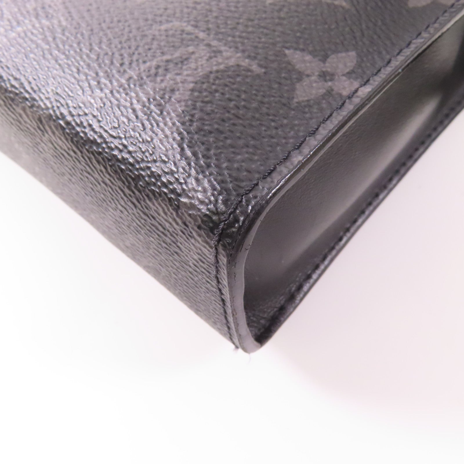 LOUIS VUITTON Monogram Eclipse Gaston銀扣肩背袋